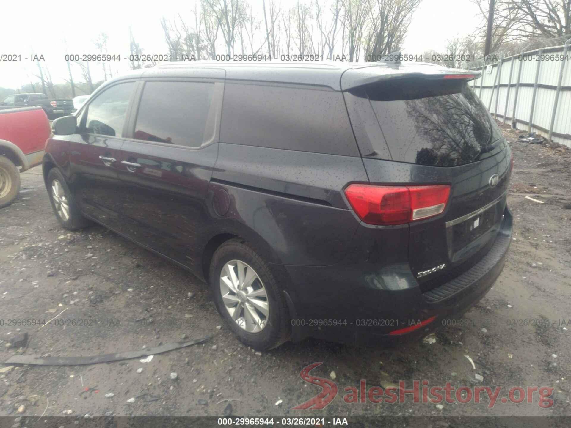 KNDMB5C10G6179452 2016 KIA SEDONA