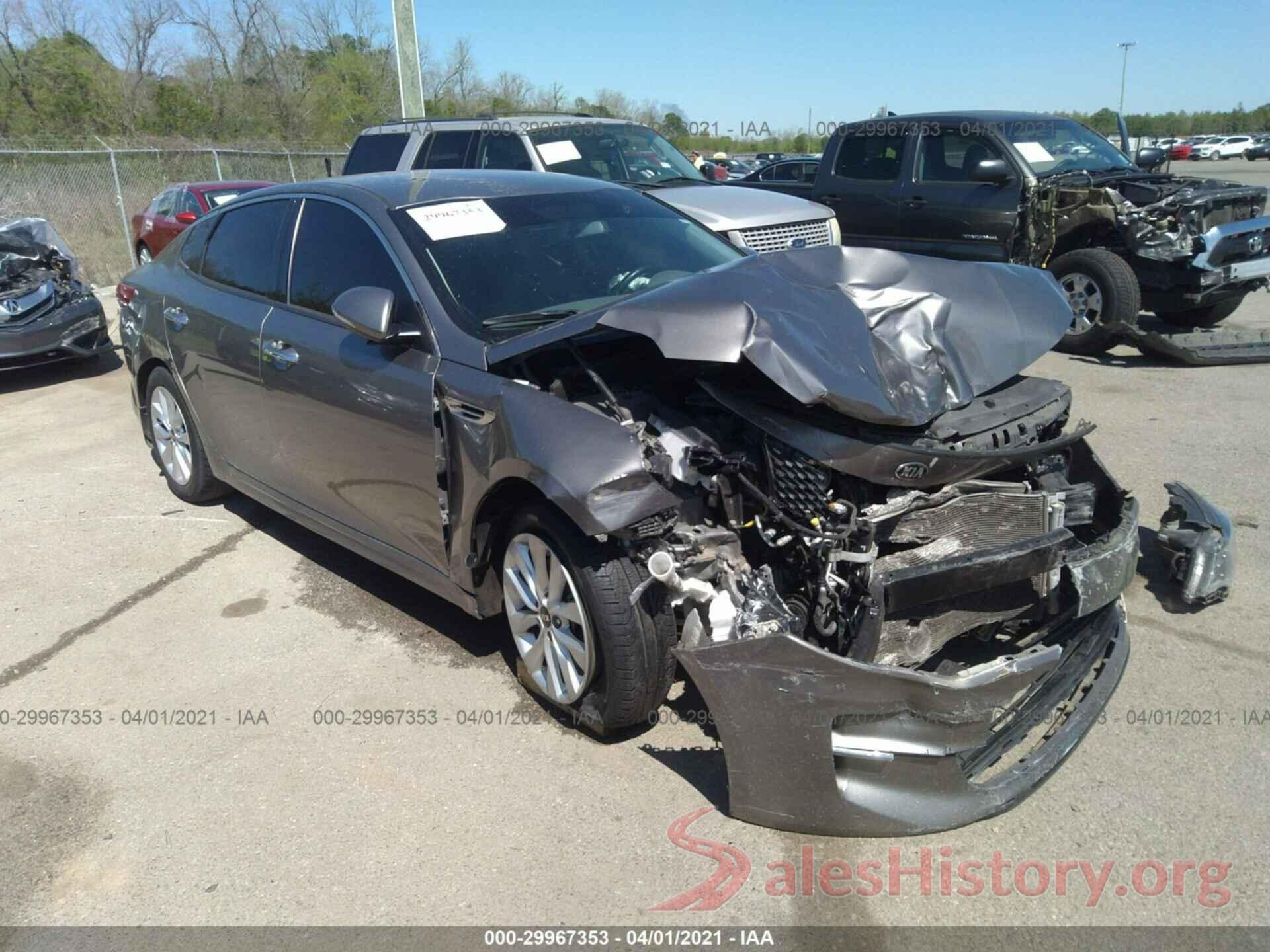 5XXGU4L38GG104132 2016 KIA OPTIMA