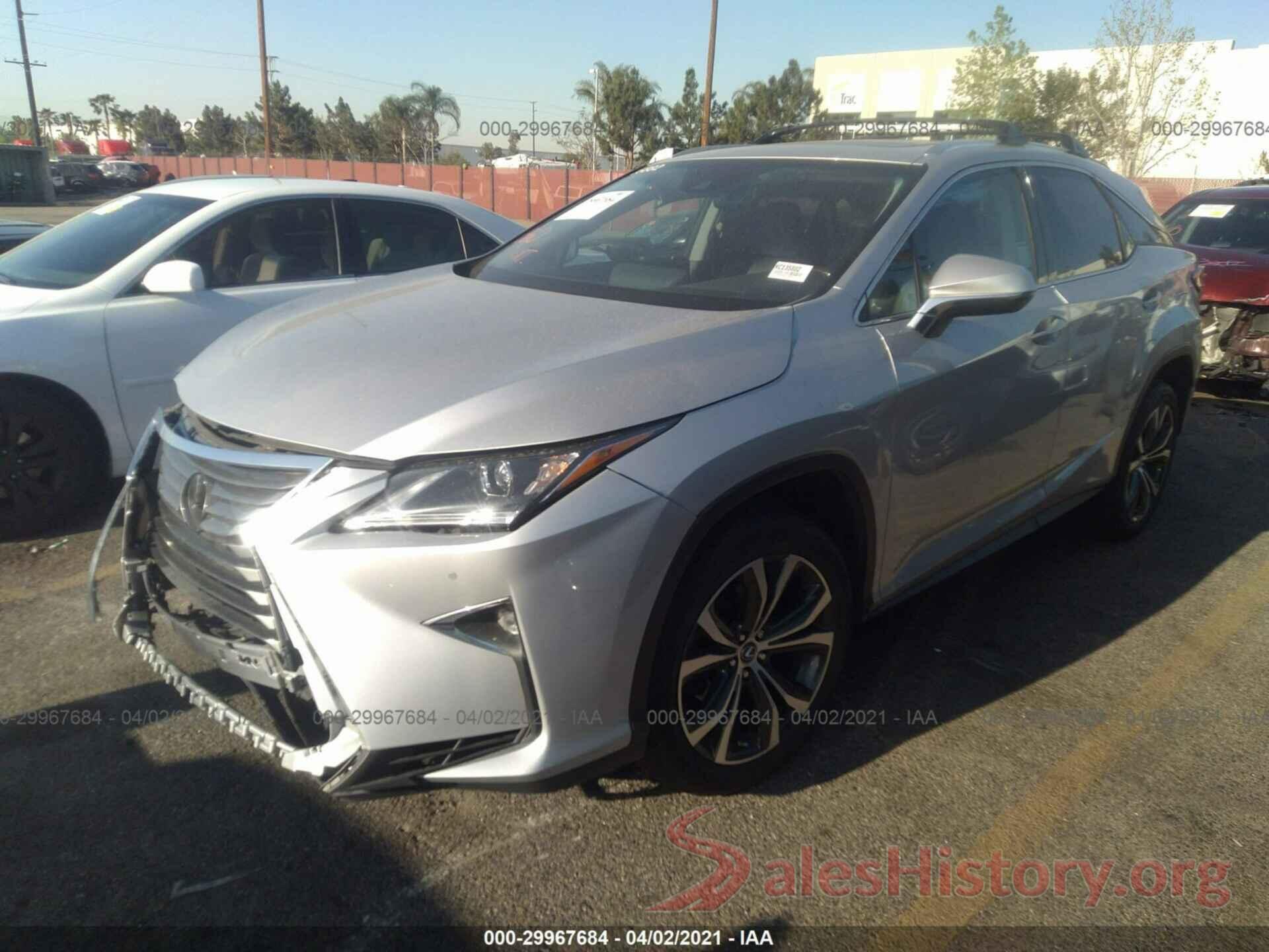 2T2ZZMCA2KC135882 2019 LEXUS RX