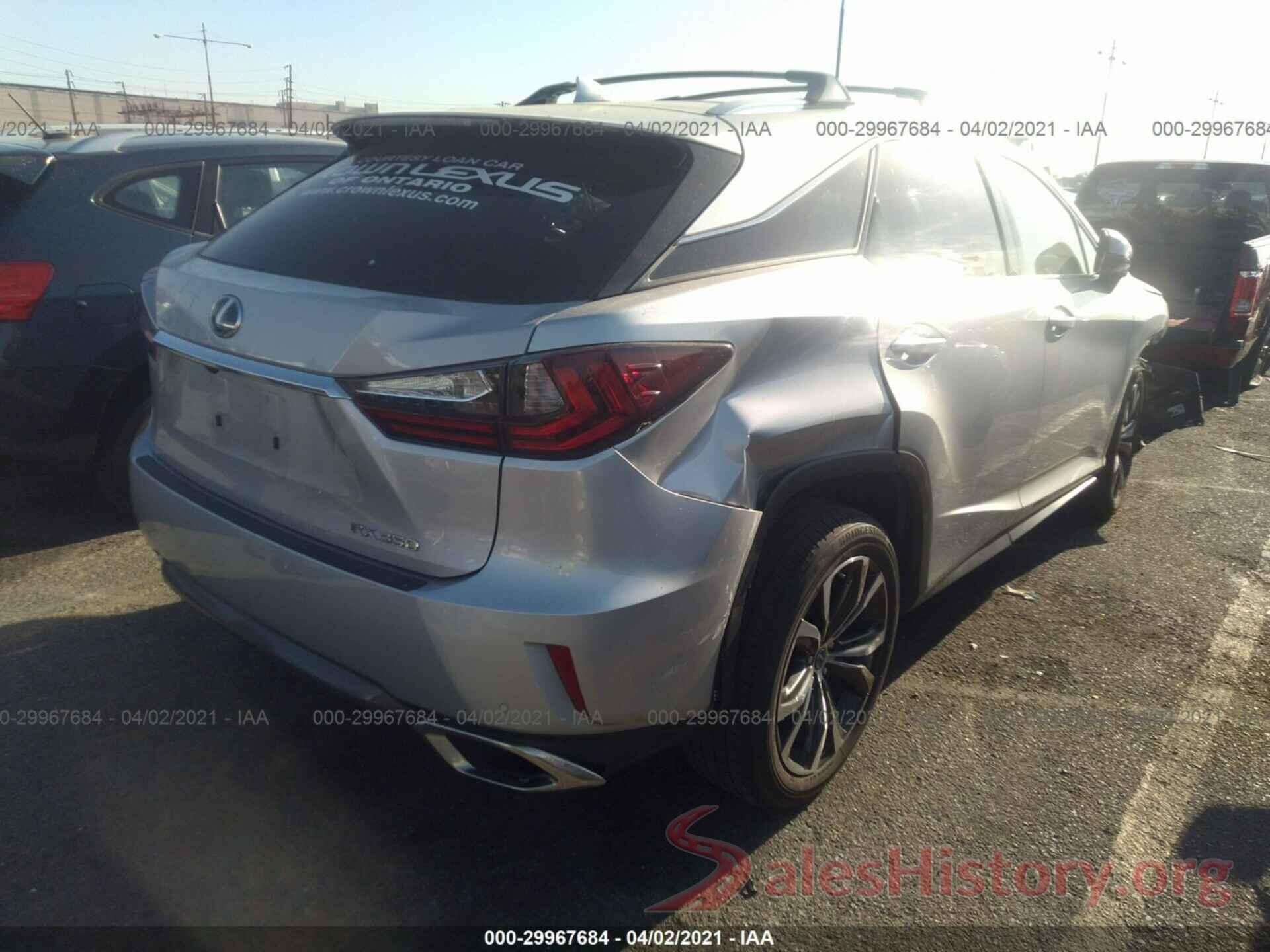 2T2ZZMCA2KC135882 2019 LEXUS RX