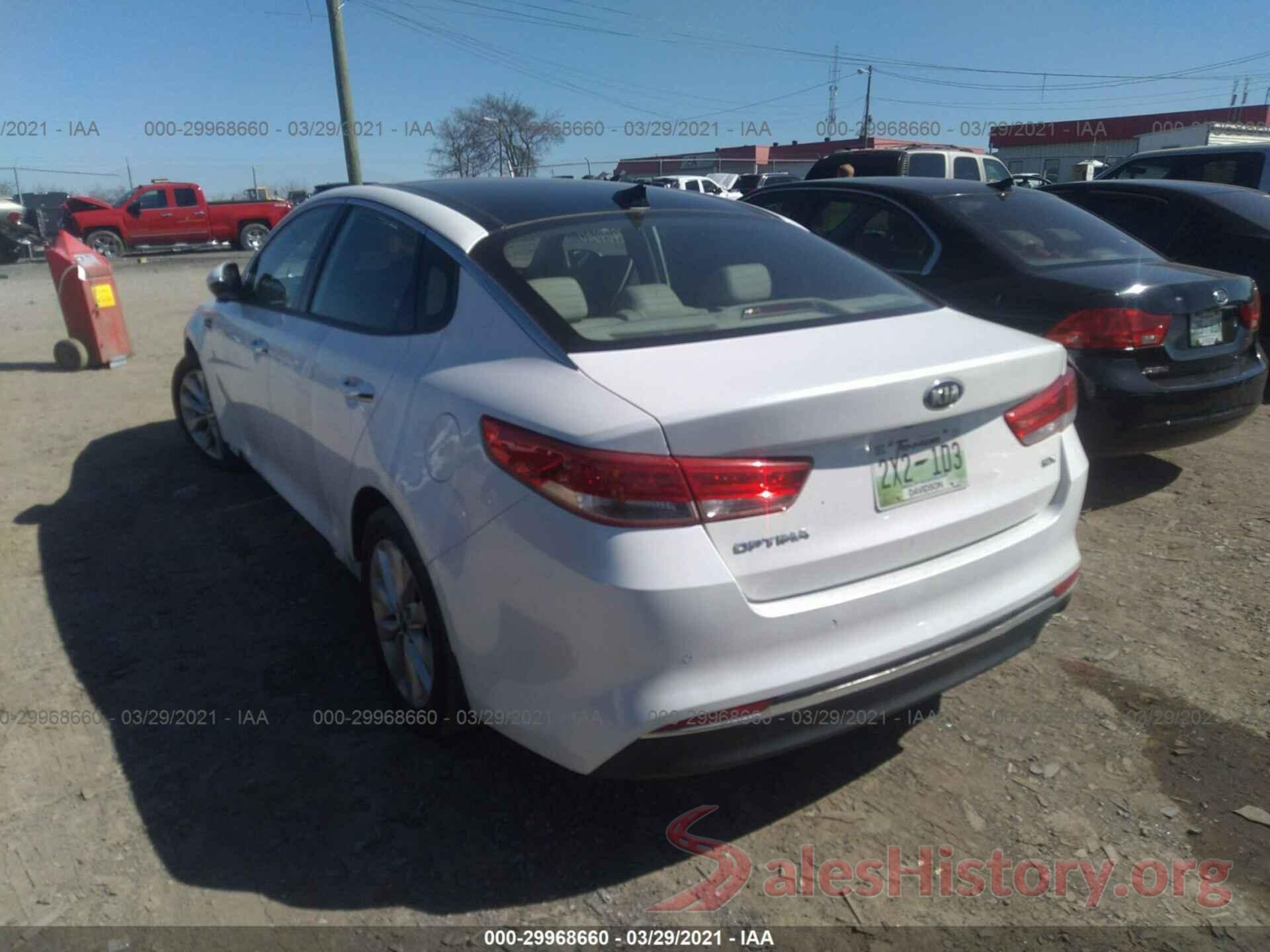 5XXGU4L3XGG031801 2016 KIA OPTIMA