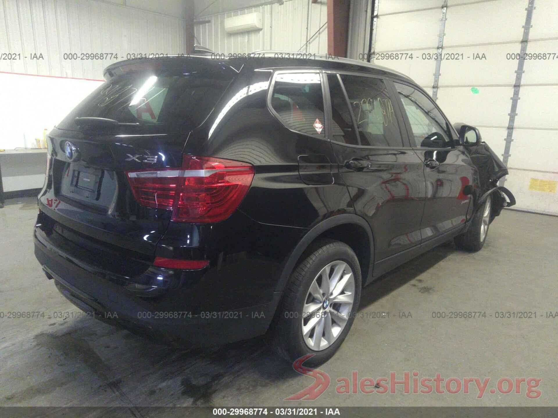 5UXWX9C58H0T12319 2017 BMW X3