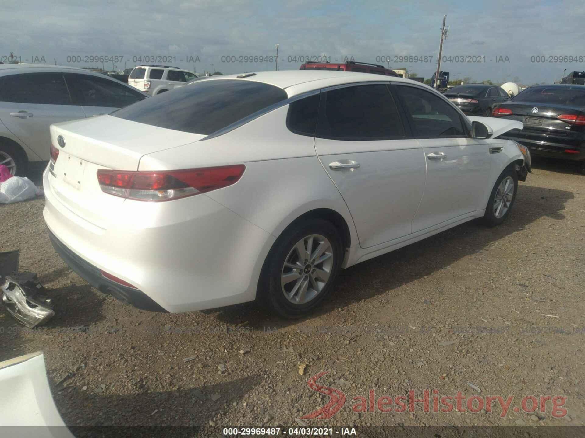 KNAGT4L36G5084306 2016 KIA OPTIMA