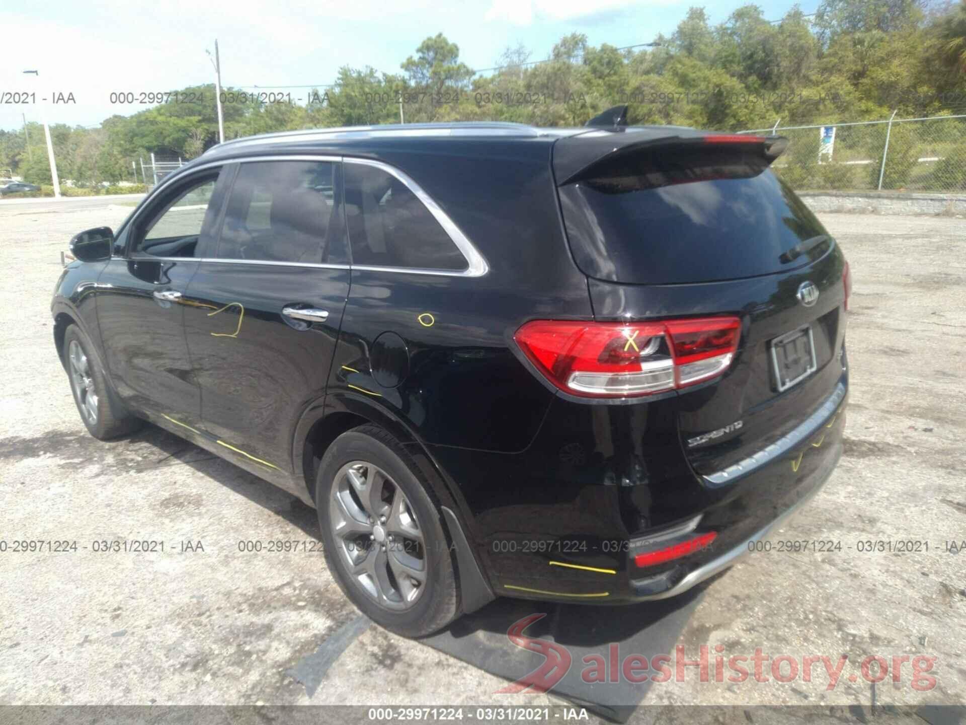 5XYPK4A5XGG003843 2016 KIA SORENTO