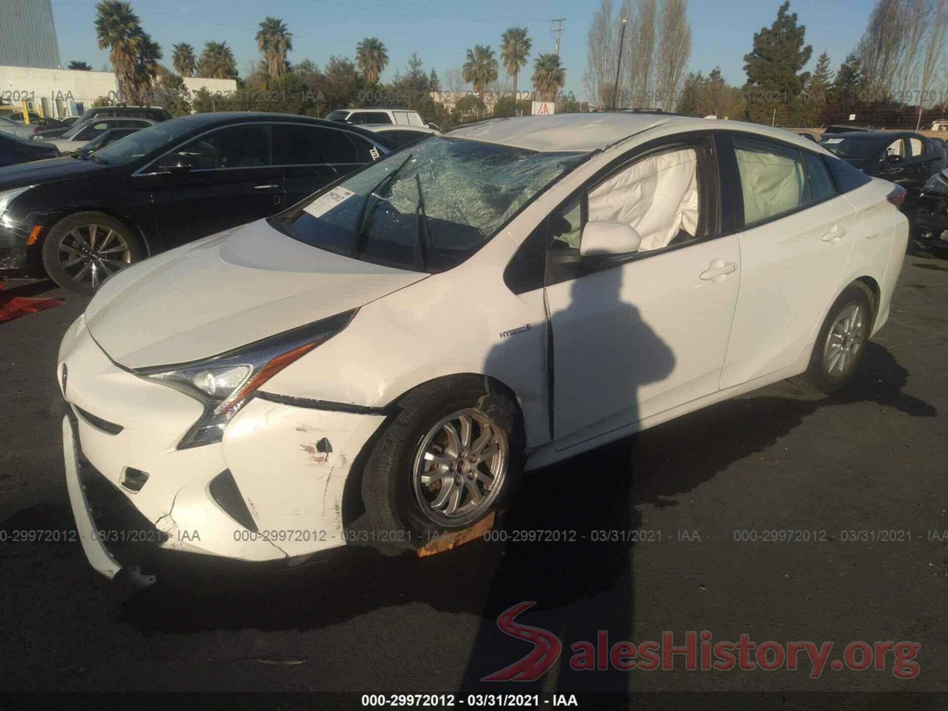 JTDKBRFU7H3542014 2017 TOYOTA PRIUS