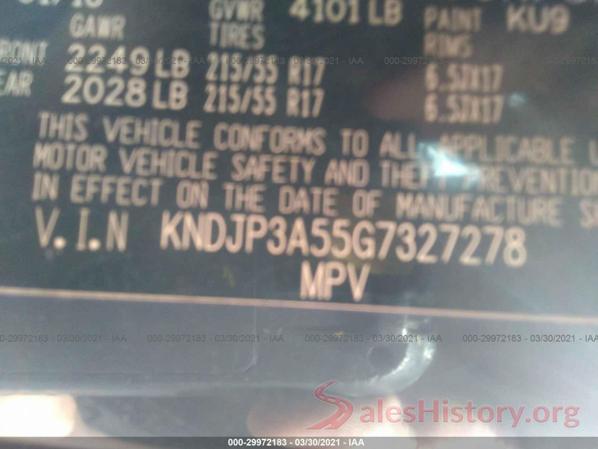 KNDJP3A55G7327278 2016 KIA SOUL