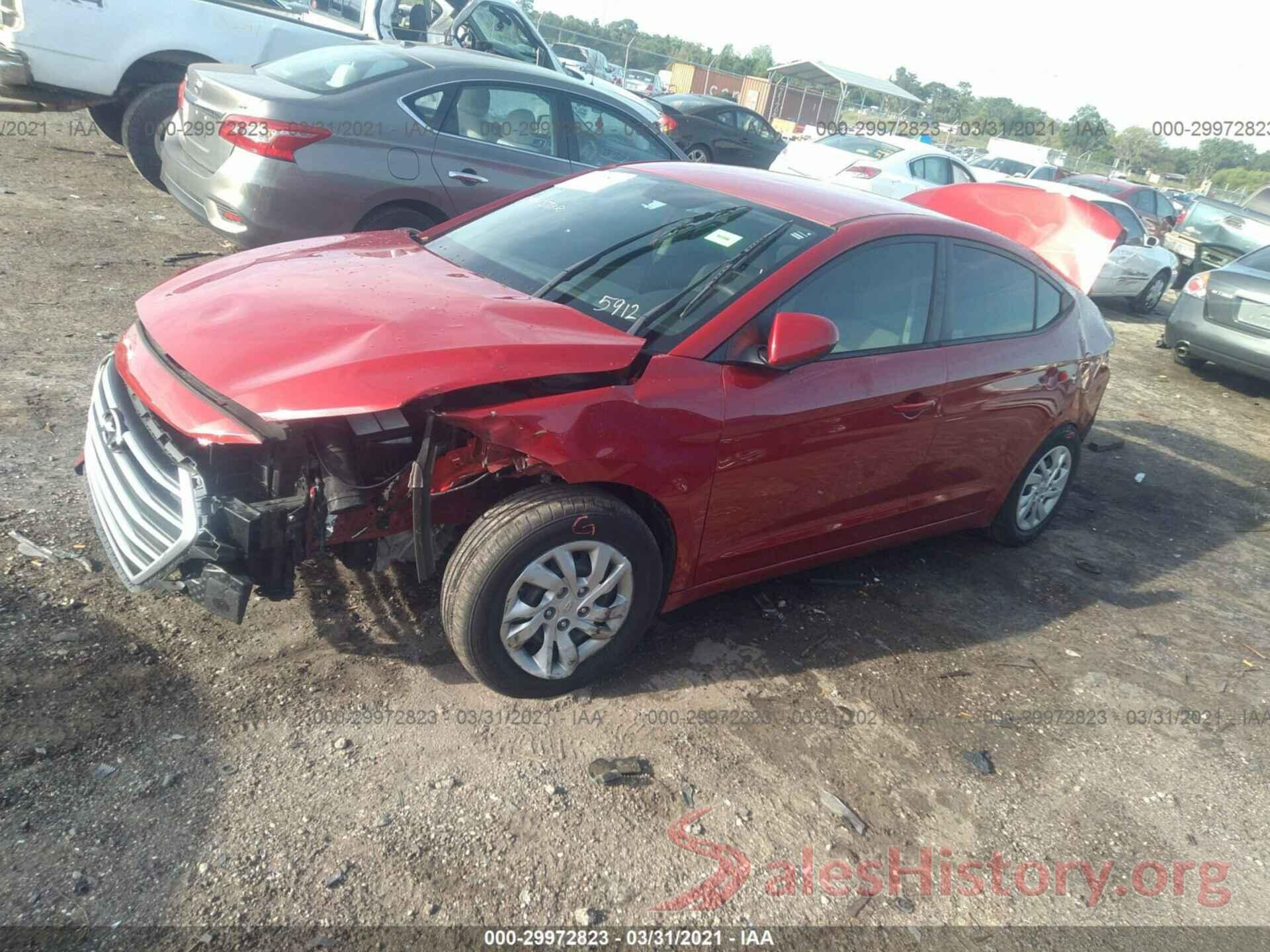 5NPD74LF1JH295912 2018 HYUNDAI ELANTRA