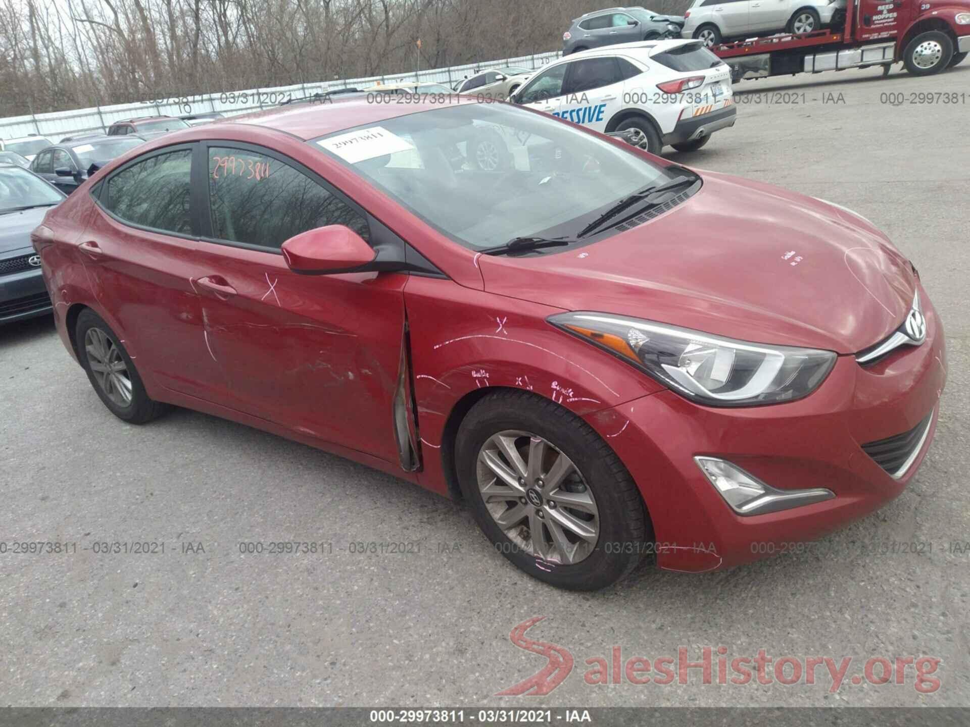 KMHDH4AE4GU545032 2016 HYUNDAI ELANTRA