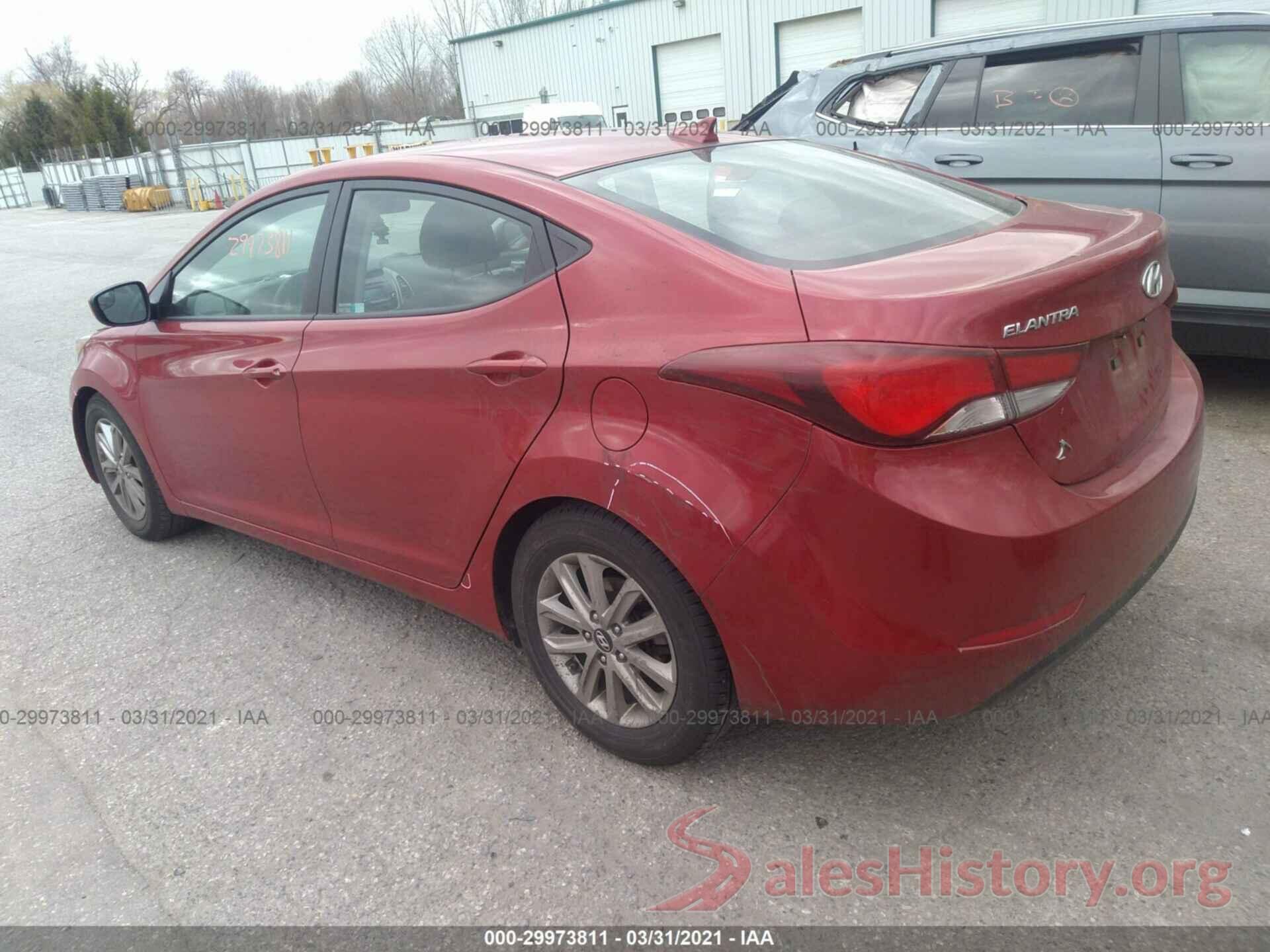 KMHDH4AE4GU545032 2016 HYUNDAI ELANTRA