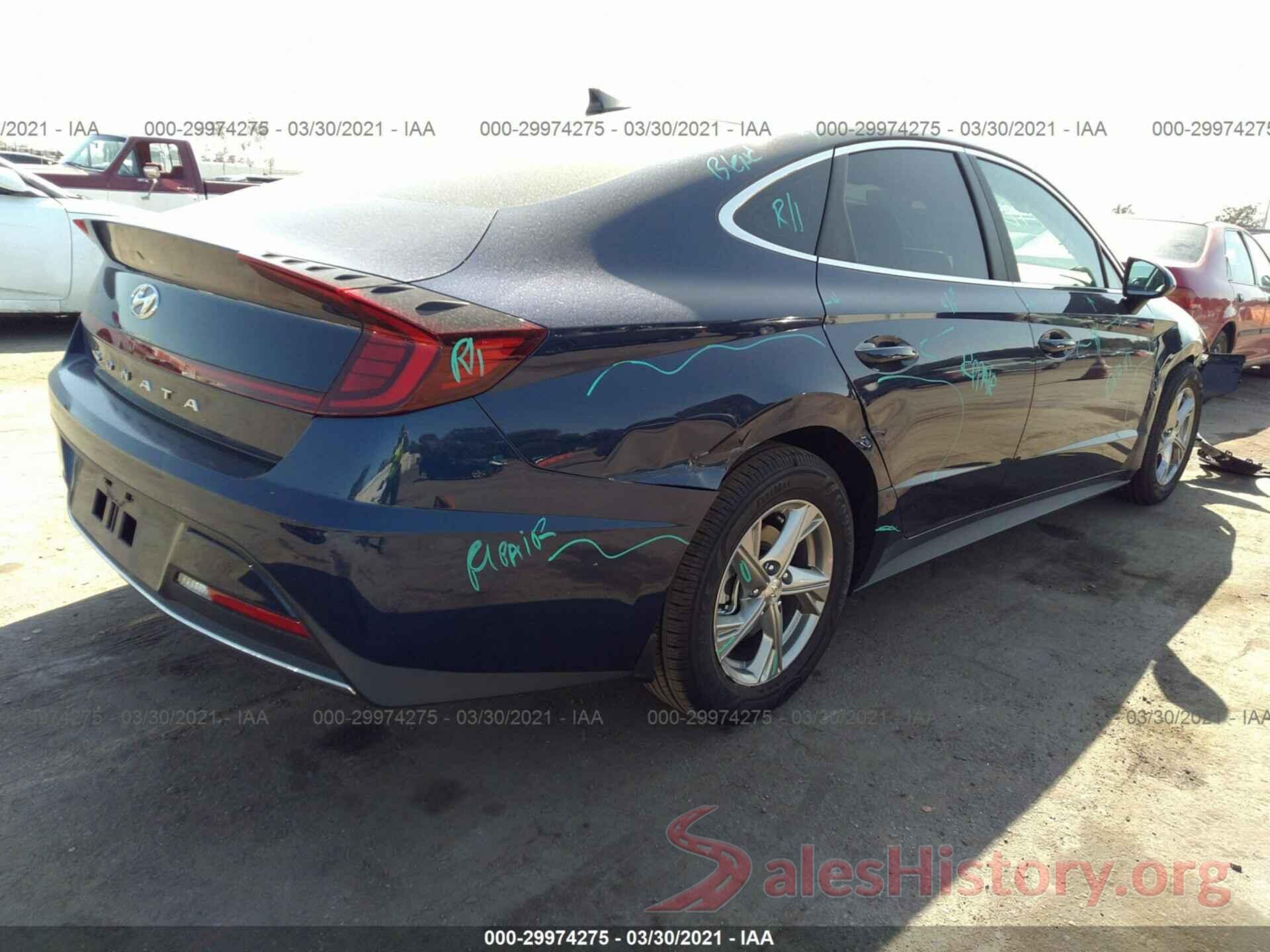 5NPEG4JA0MH086452 2021 HYUNDAI SONATA