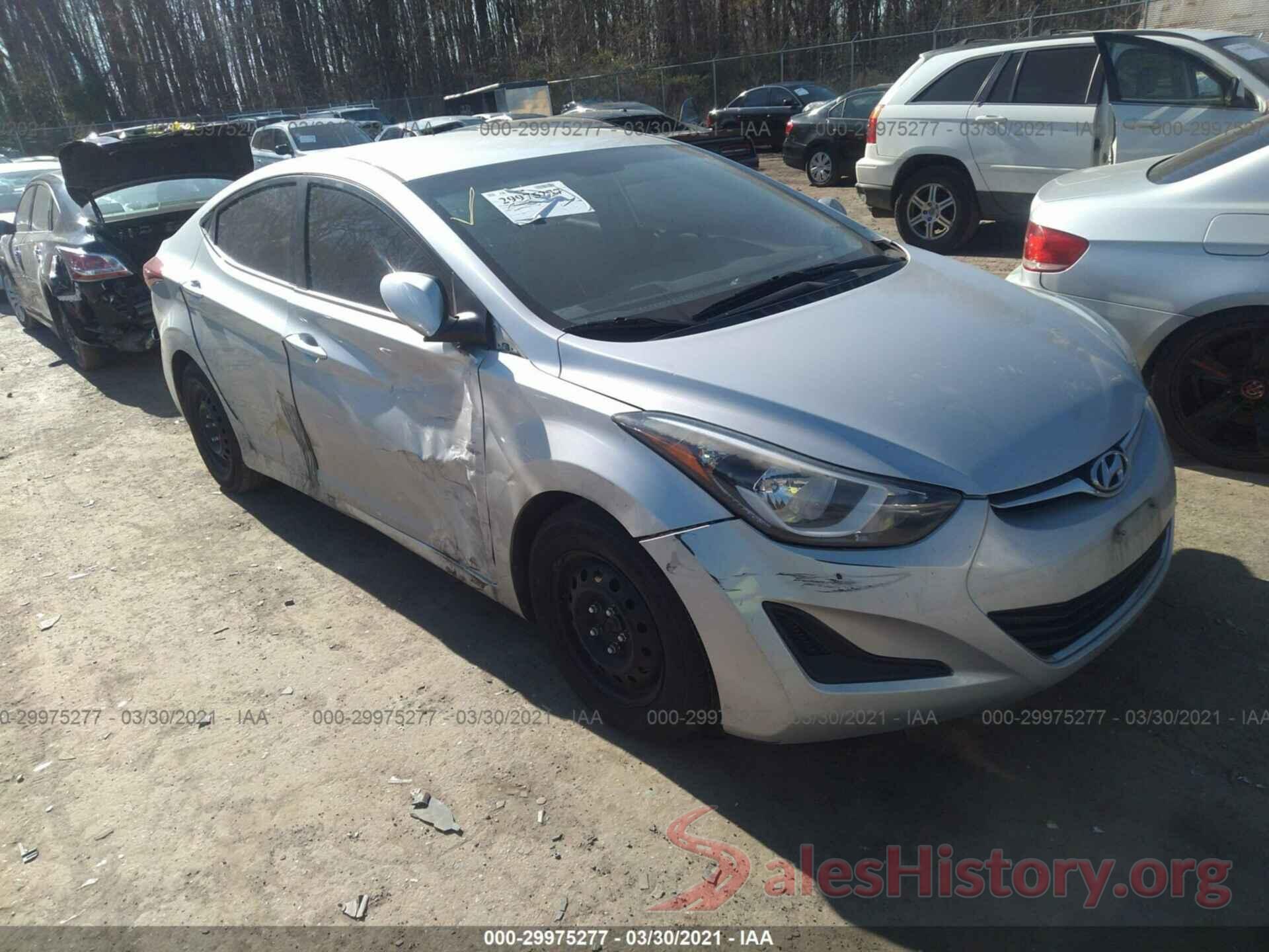 5NPDH4AE7GH705029 2016 HYUNDAI ELANTRA