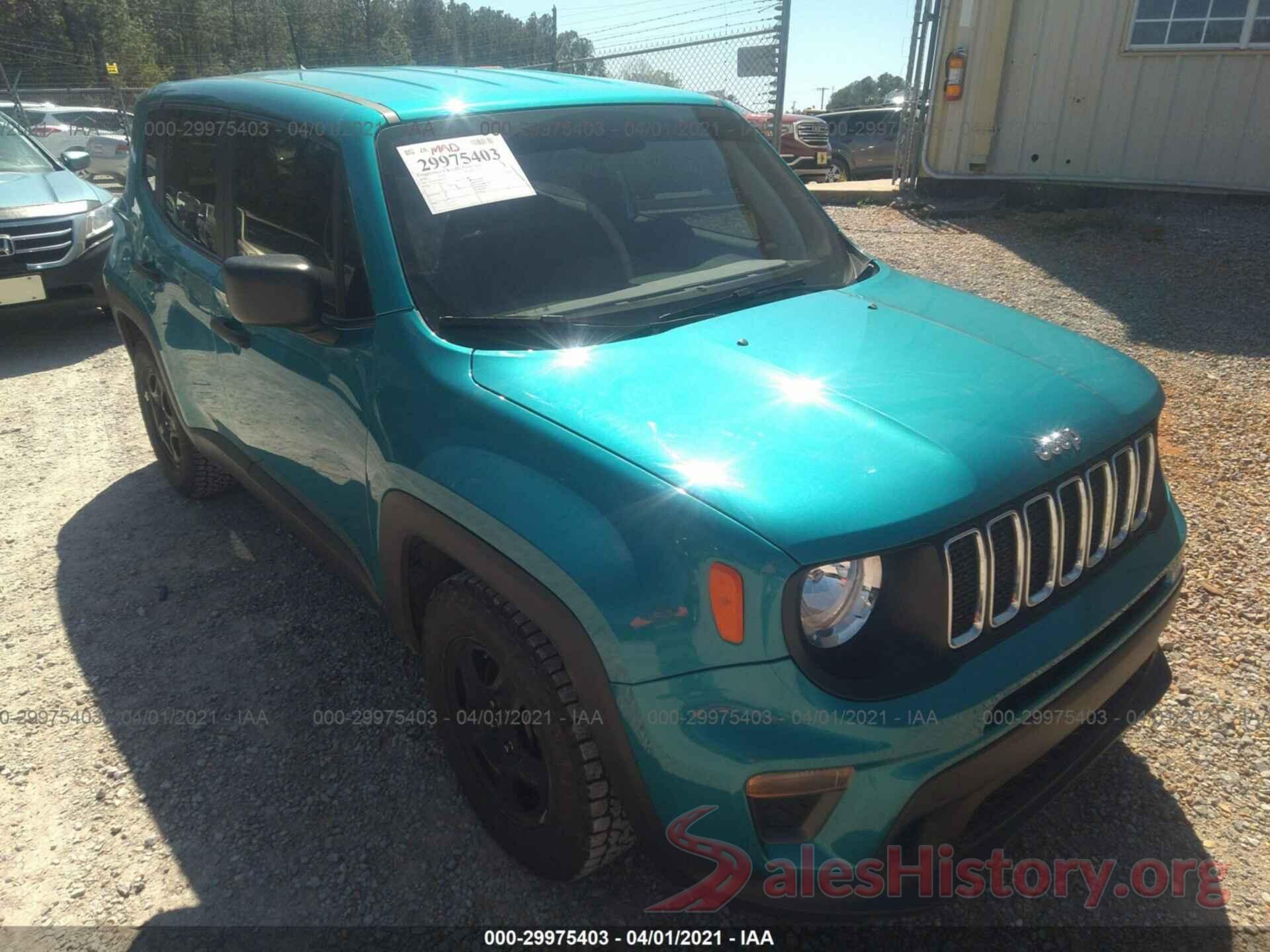 ZACNJAAB6LPL19102 2020 JEEP RENEGADE