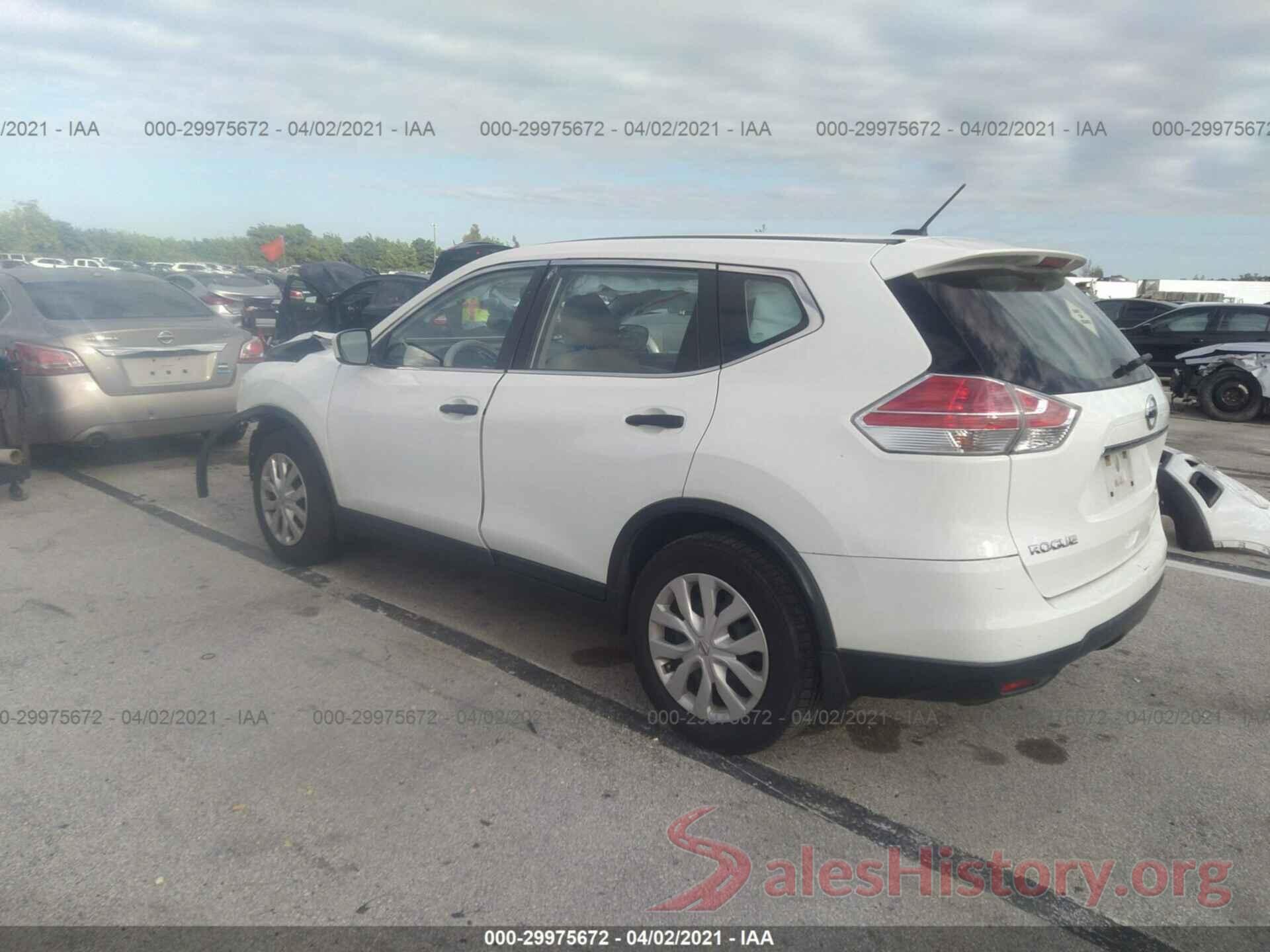 KNMAT2MT3GP607202 2016 NISSAN ROGUE