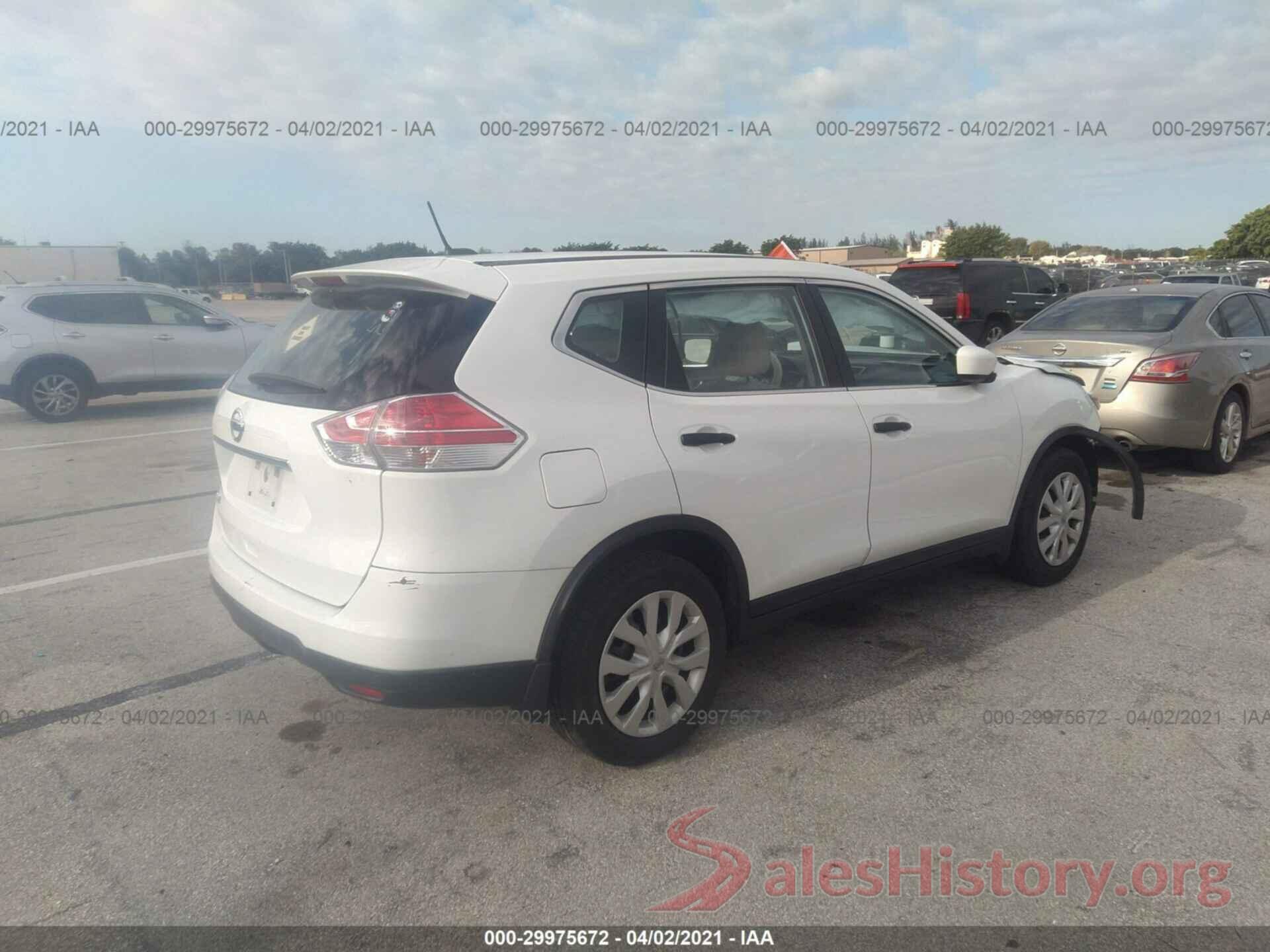 KNMAT2MT3GP607202 2016 NISSAN ROGUE