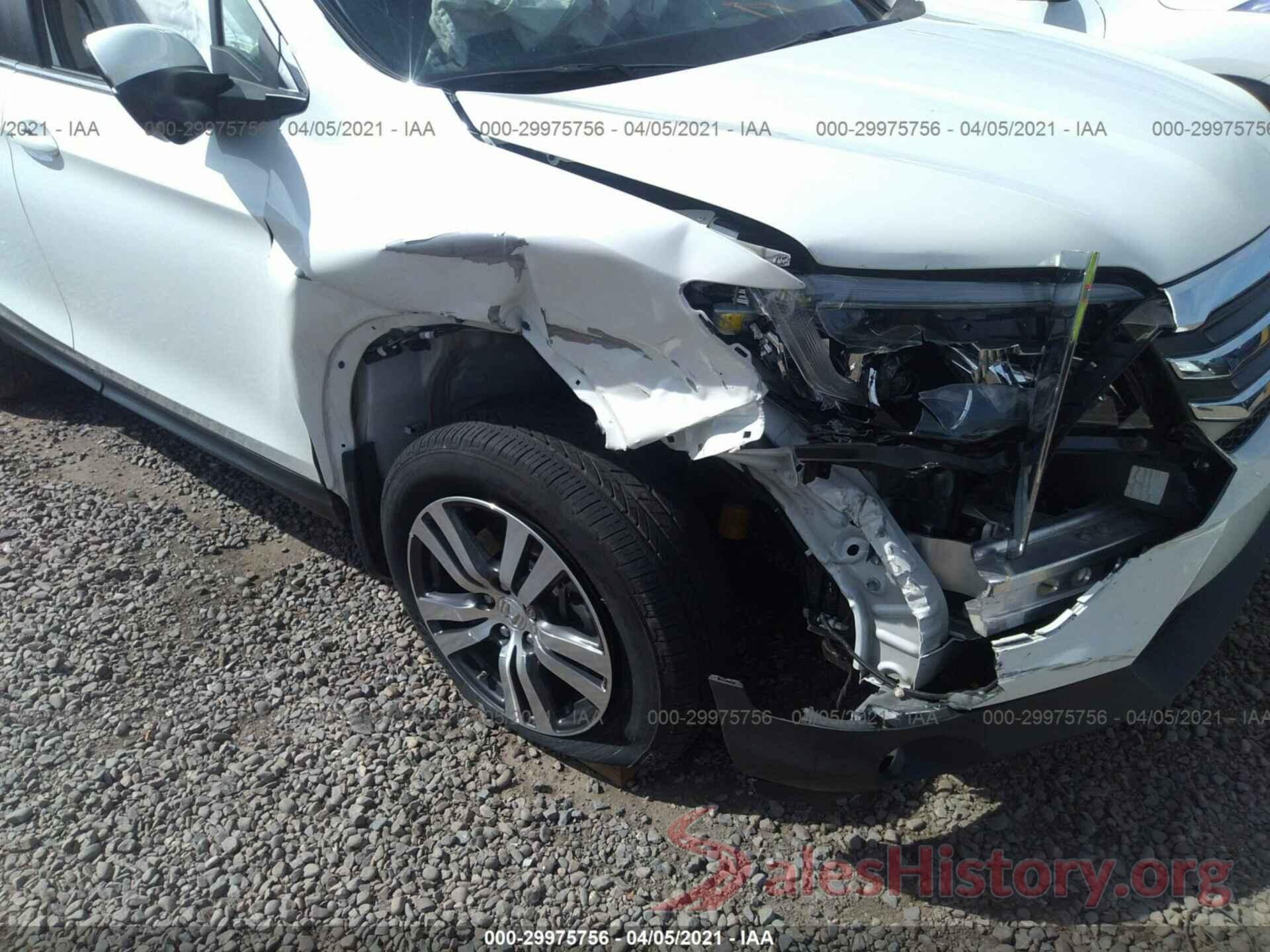 5FNYF6H5XHB077458 2017 HONDA PILOT