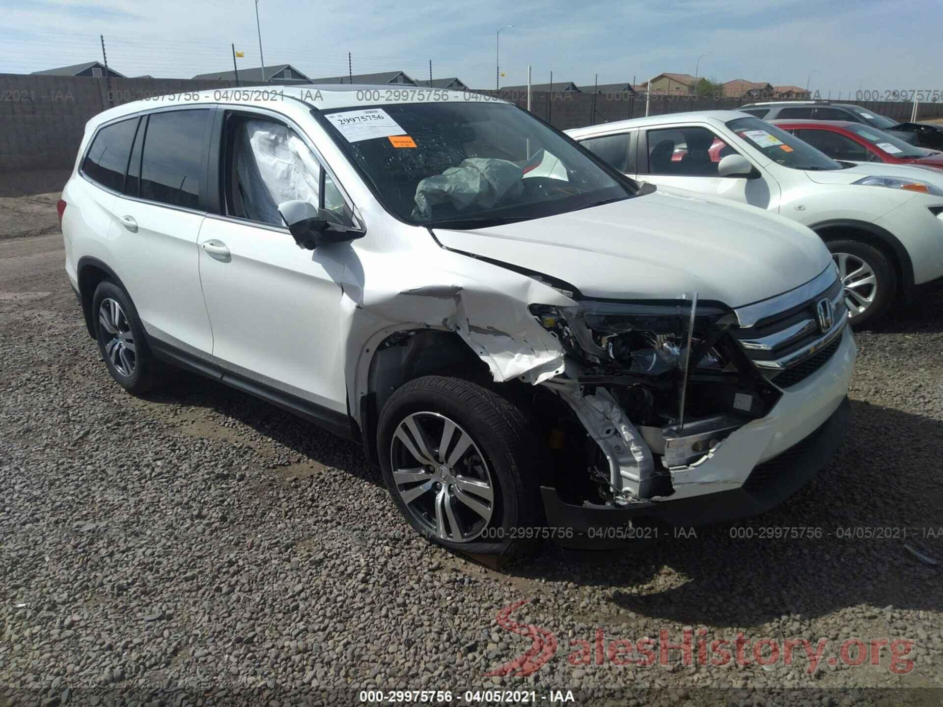 5FNYF6H5XHB077458 2017 HONDA PILOT