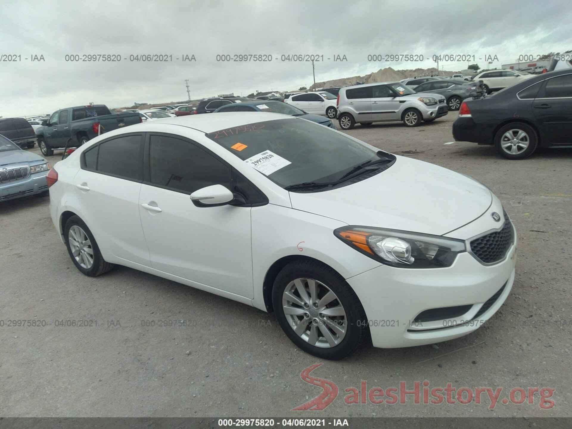 KNAFX4A61G5478373 2016 KIA FORTE