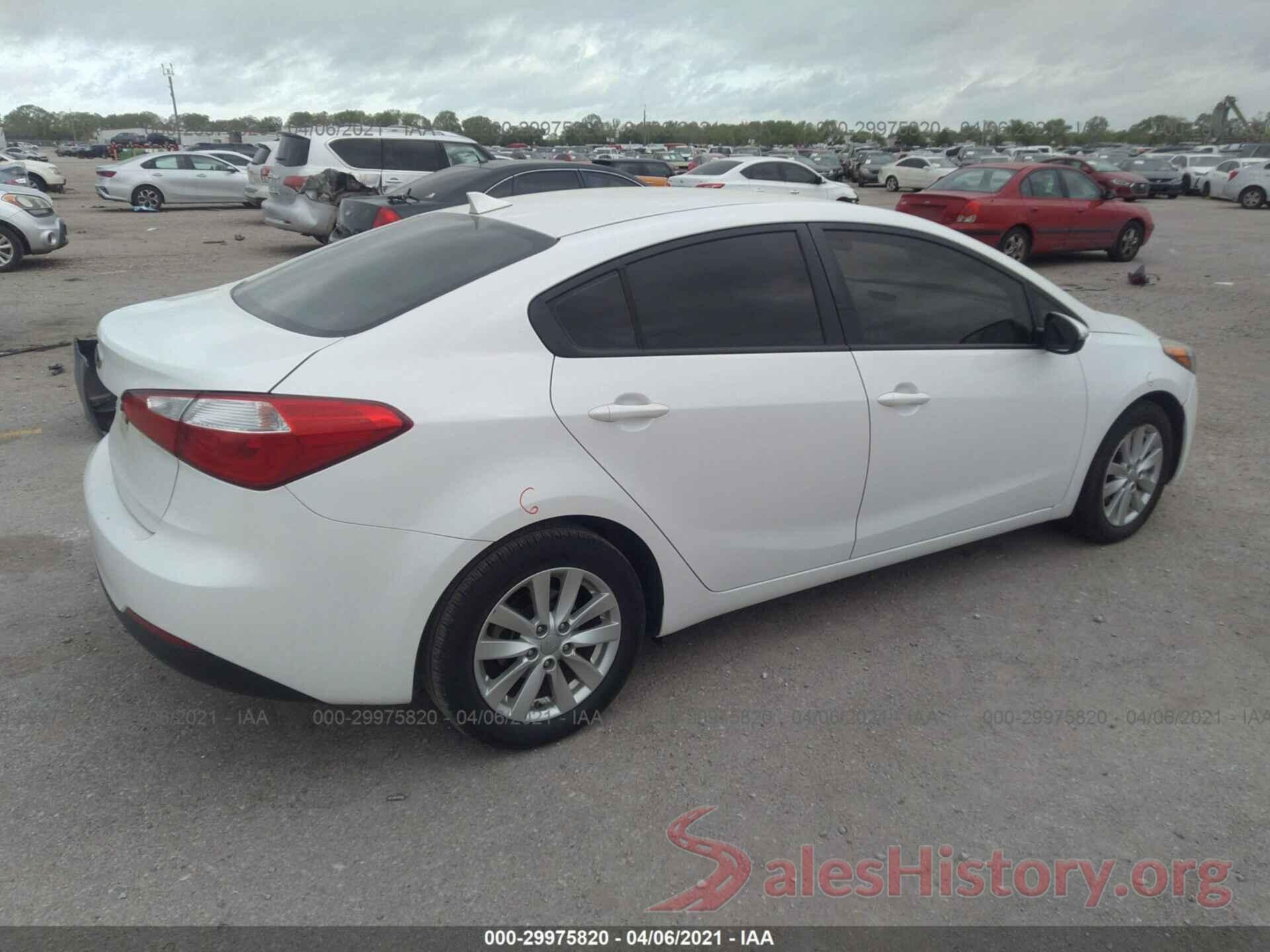 KNAFX4A61G5478373 2016 KIA FORTE