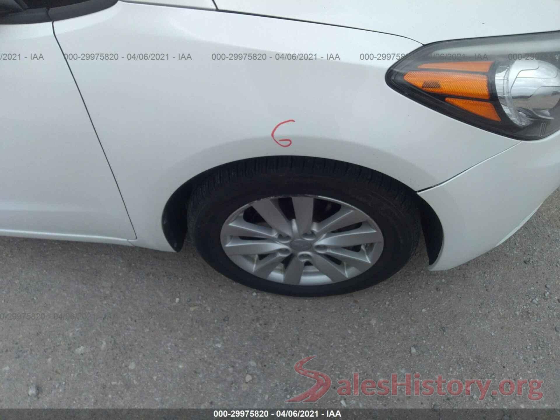 KNAFX4A61G5478373 2016 KIA FORTE