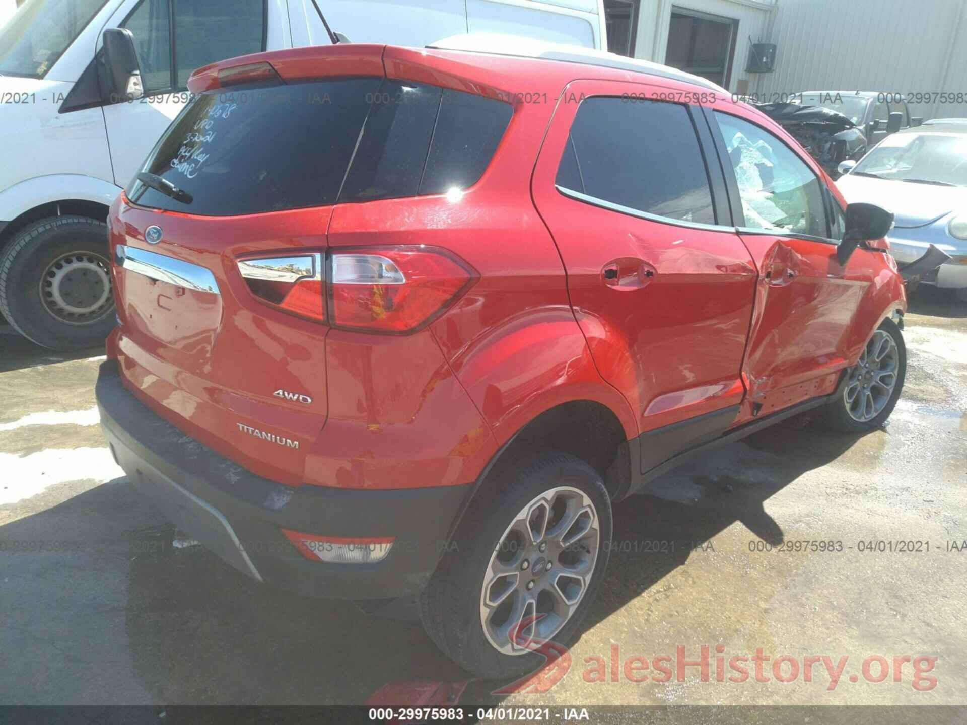 MAJ6S3KLXKC304277 2019 FORD ECOSPORT