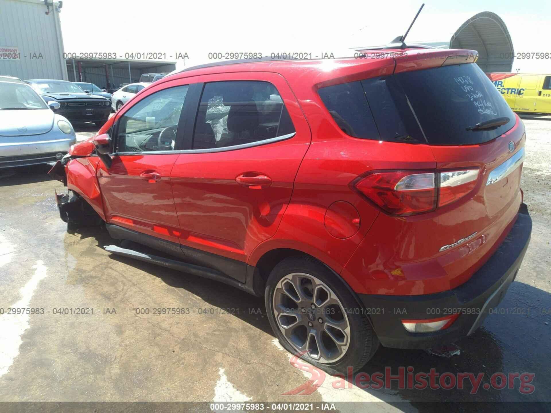 MAJ6S3KLXKC304277 2019 FORD ECOSPORT