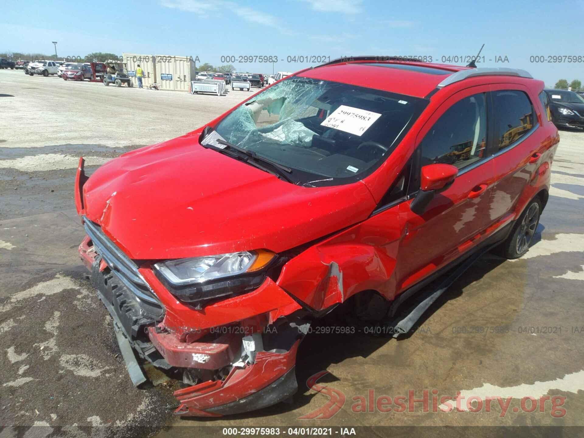 MAJ6S3KLXKC304277 2019 FORD ECOSPORT