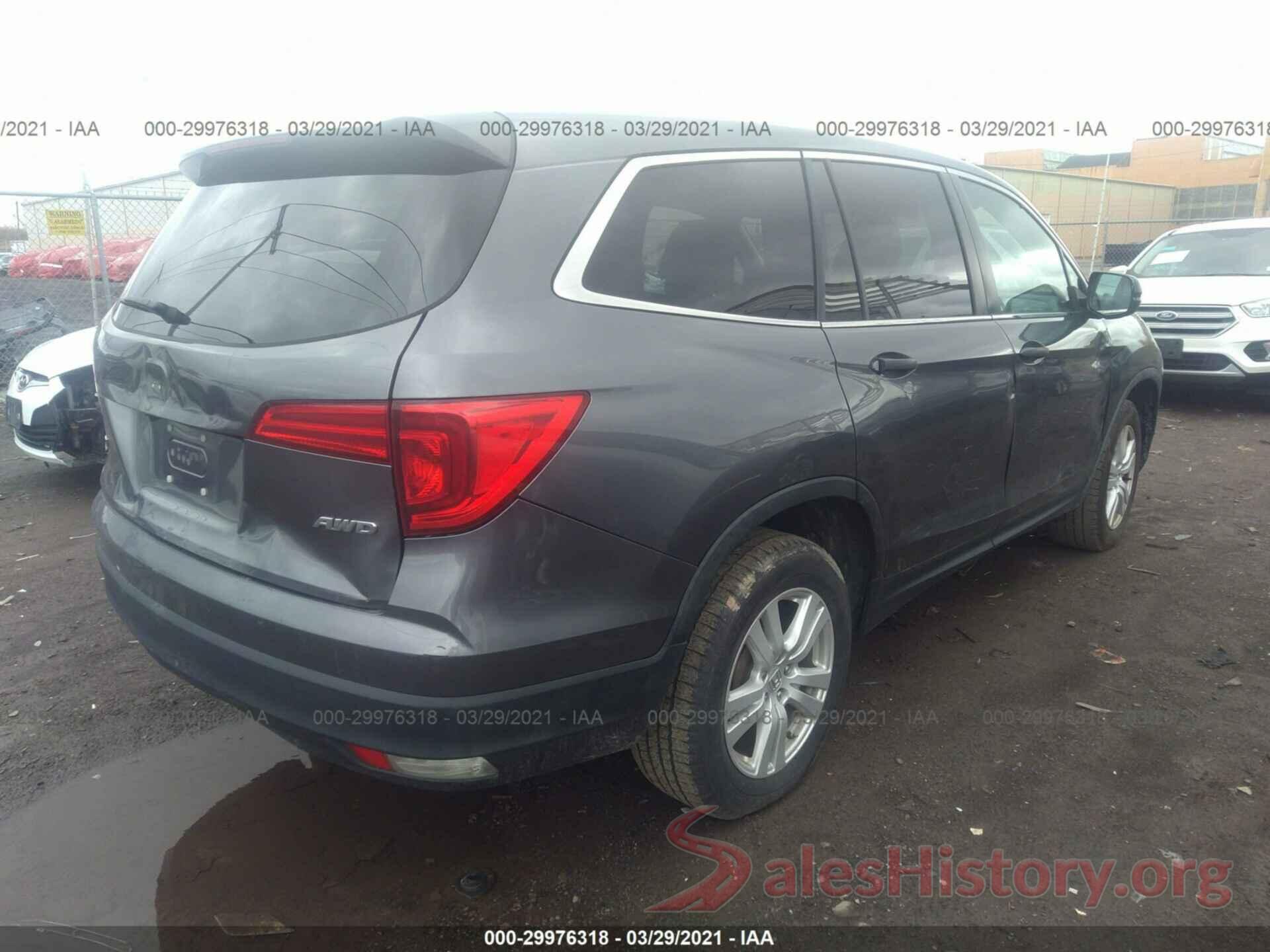 5FNYF6H11GB032114 2016 HONDA PILOT