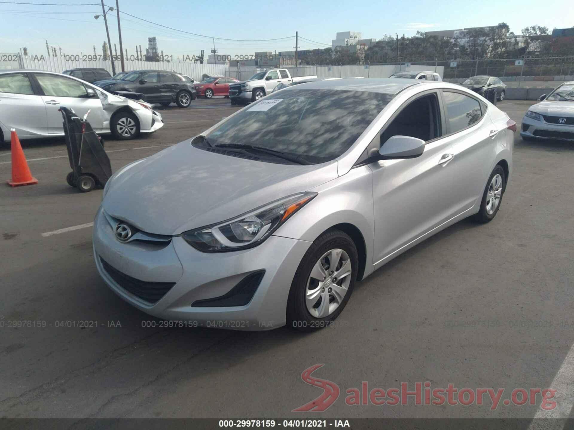 5NPDH4AEXGH753737 2016 HYUNDAI ELANTRA