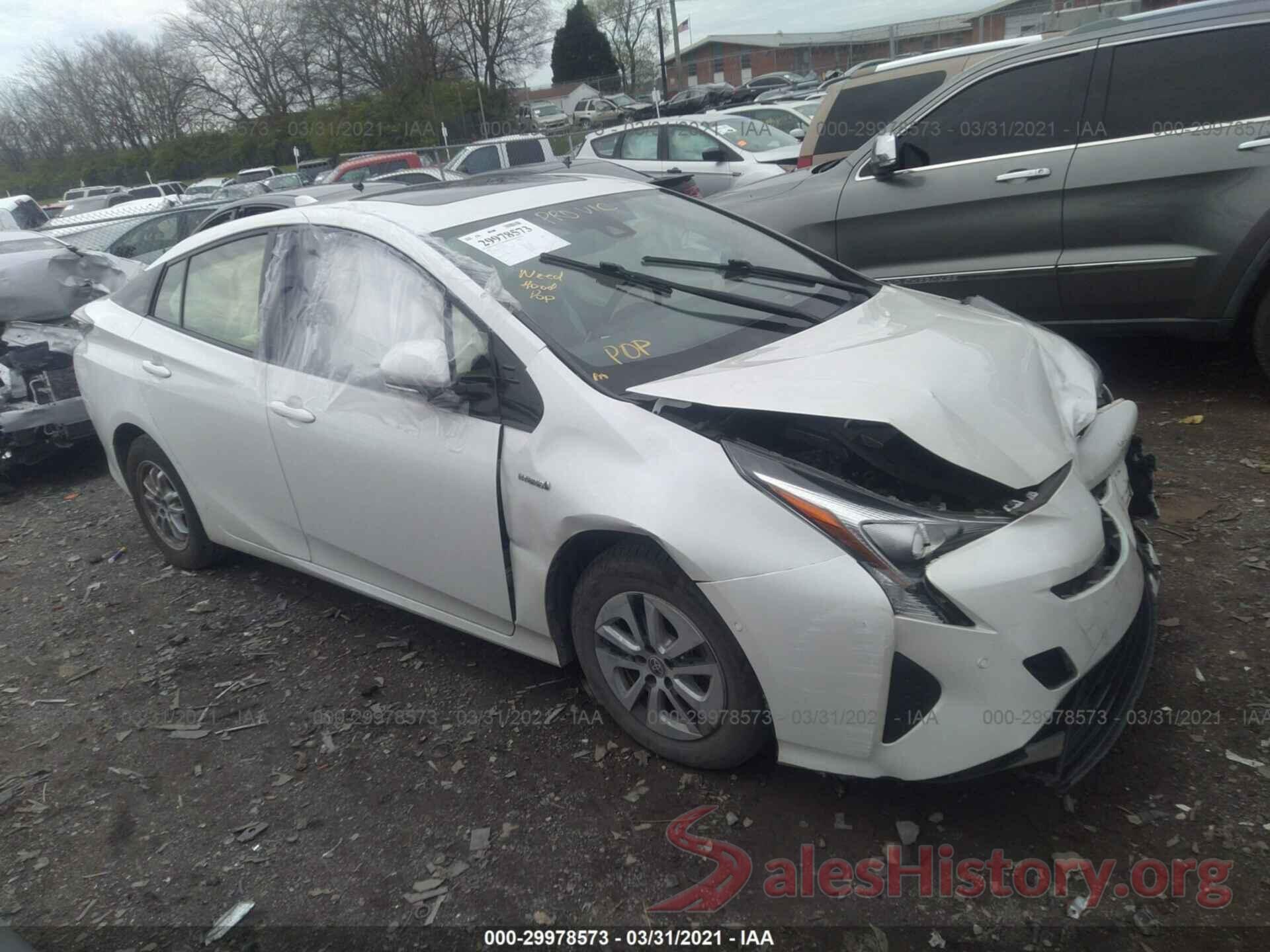 JTDKARFU2G3007402 2016 TOYOTA PRIUS