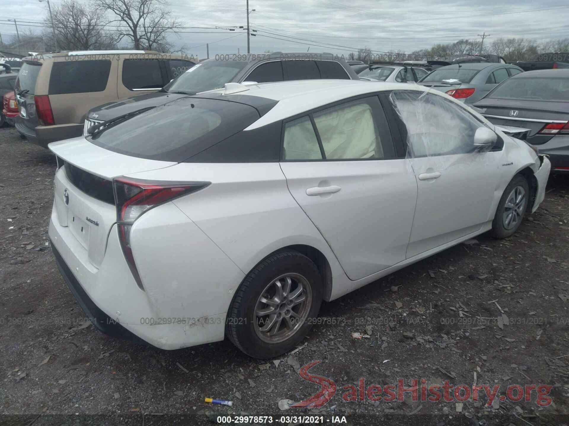 JTDKARFU2G3007402 2016 TOYOTA PRIUS