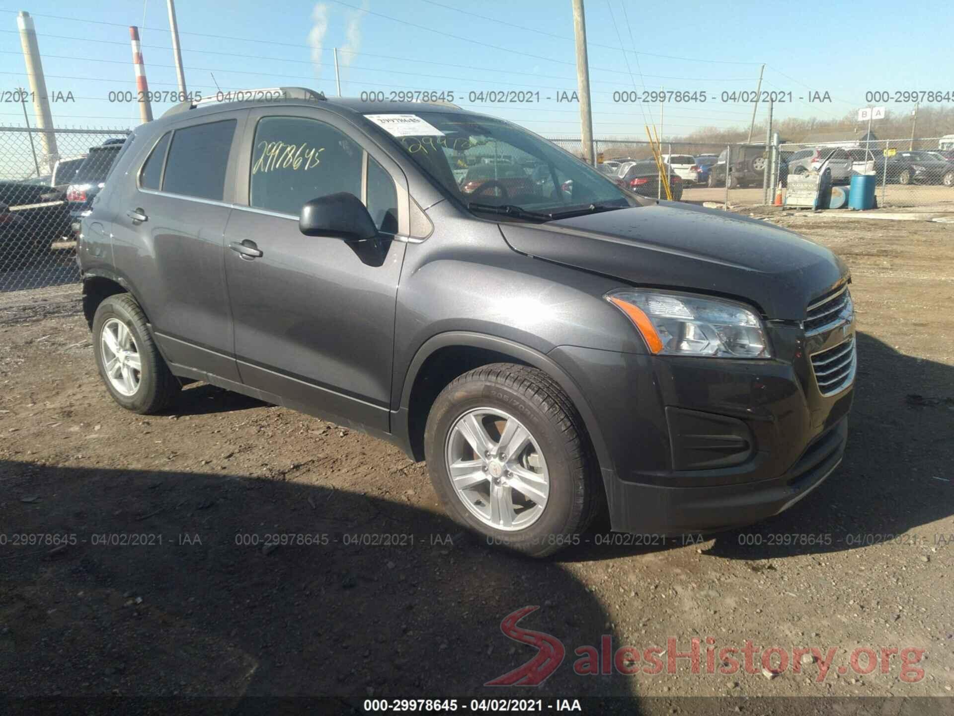 3GNCJPSB3GL194741 2016 CHEVROLET TRAX