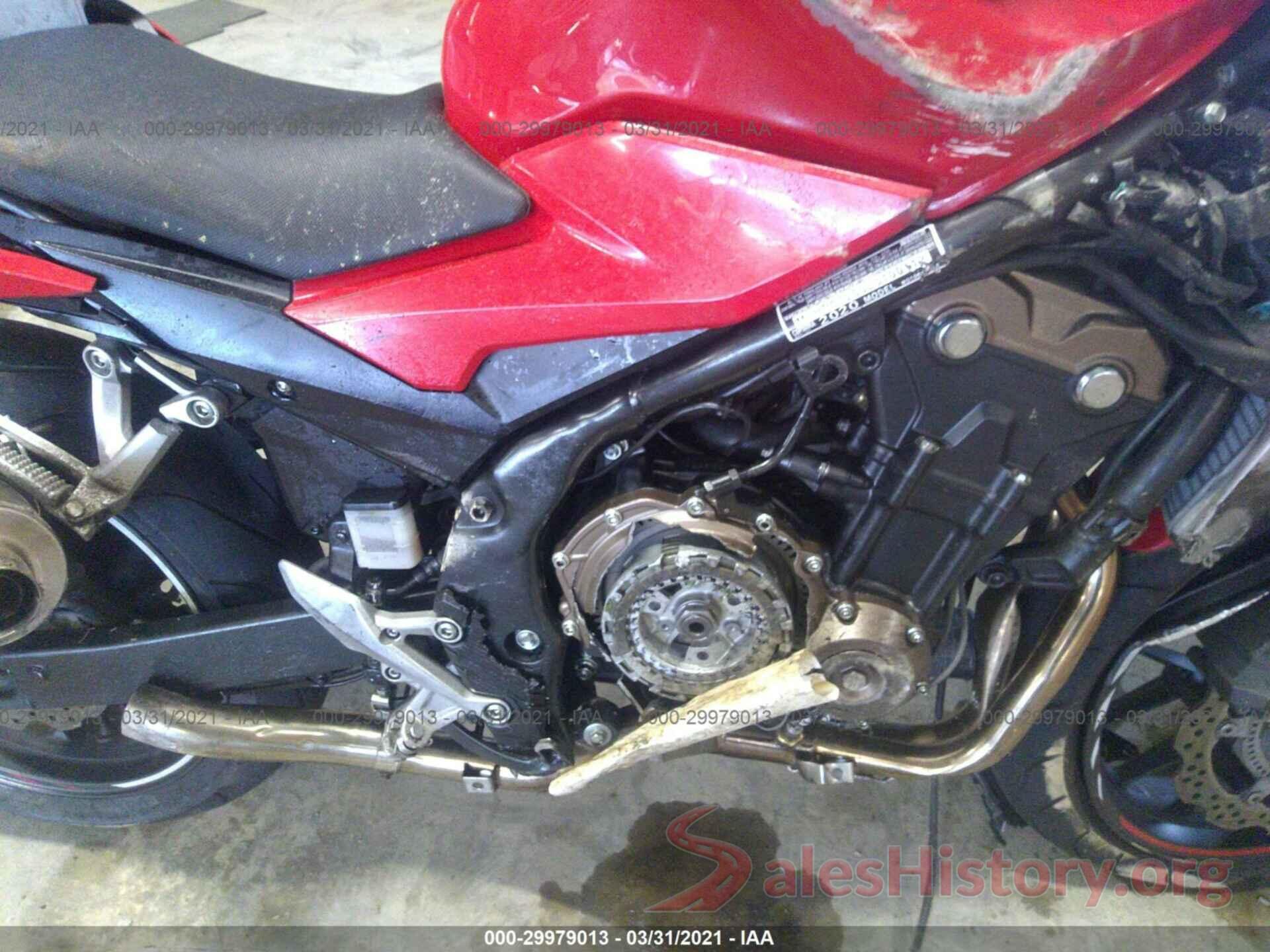 MLHPC6258L5100112 2020 HONDA CBR500