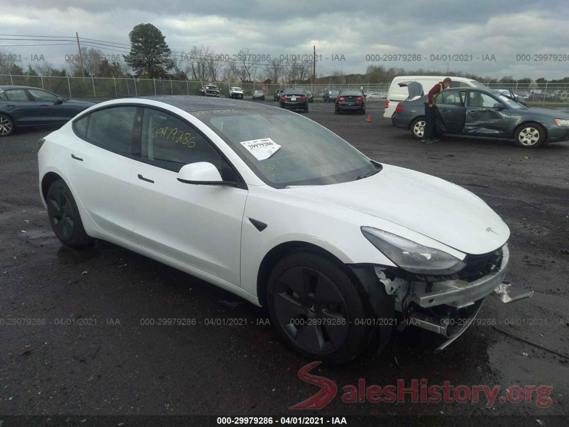 5YJ3E1EA6MF907932 2021 TESLA MODEL 3