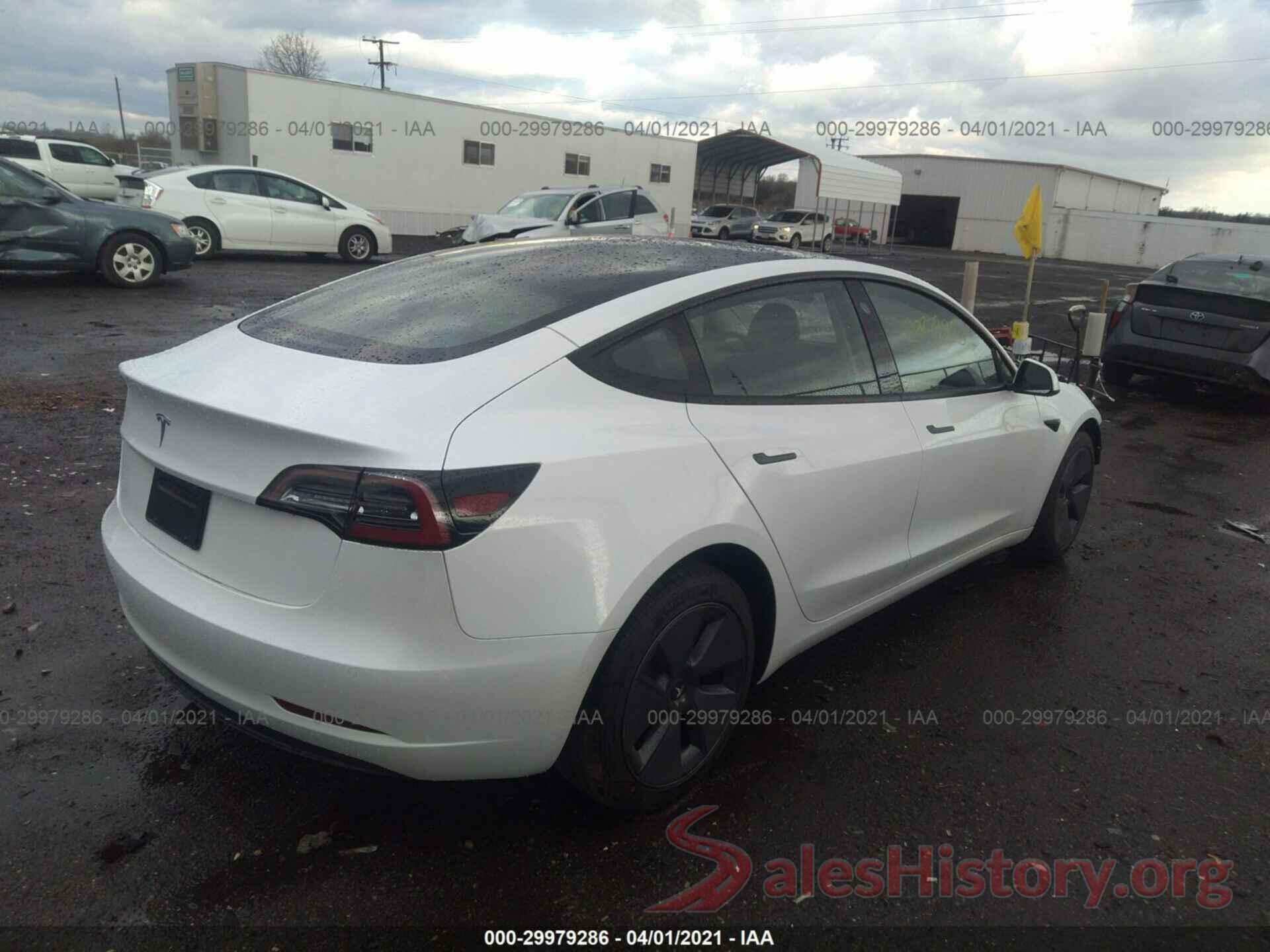 5YJ3E1EA6MF907932 2021 TESLA MODEL 3