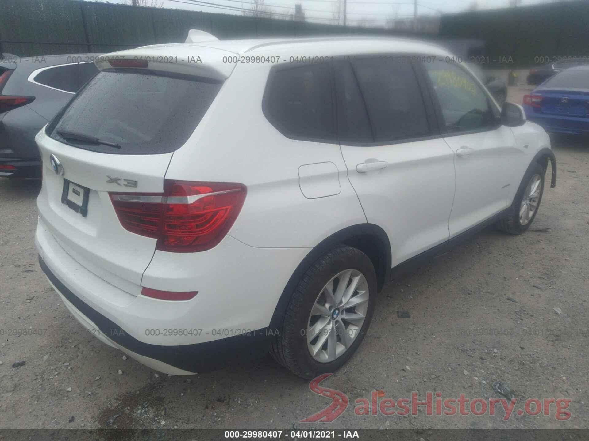 5UXWX9C55G0D64640 2016 BMW X3