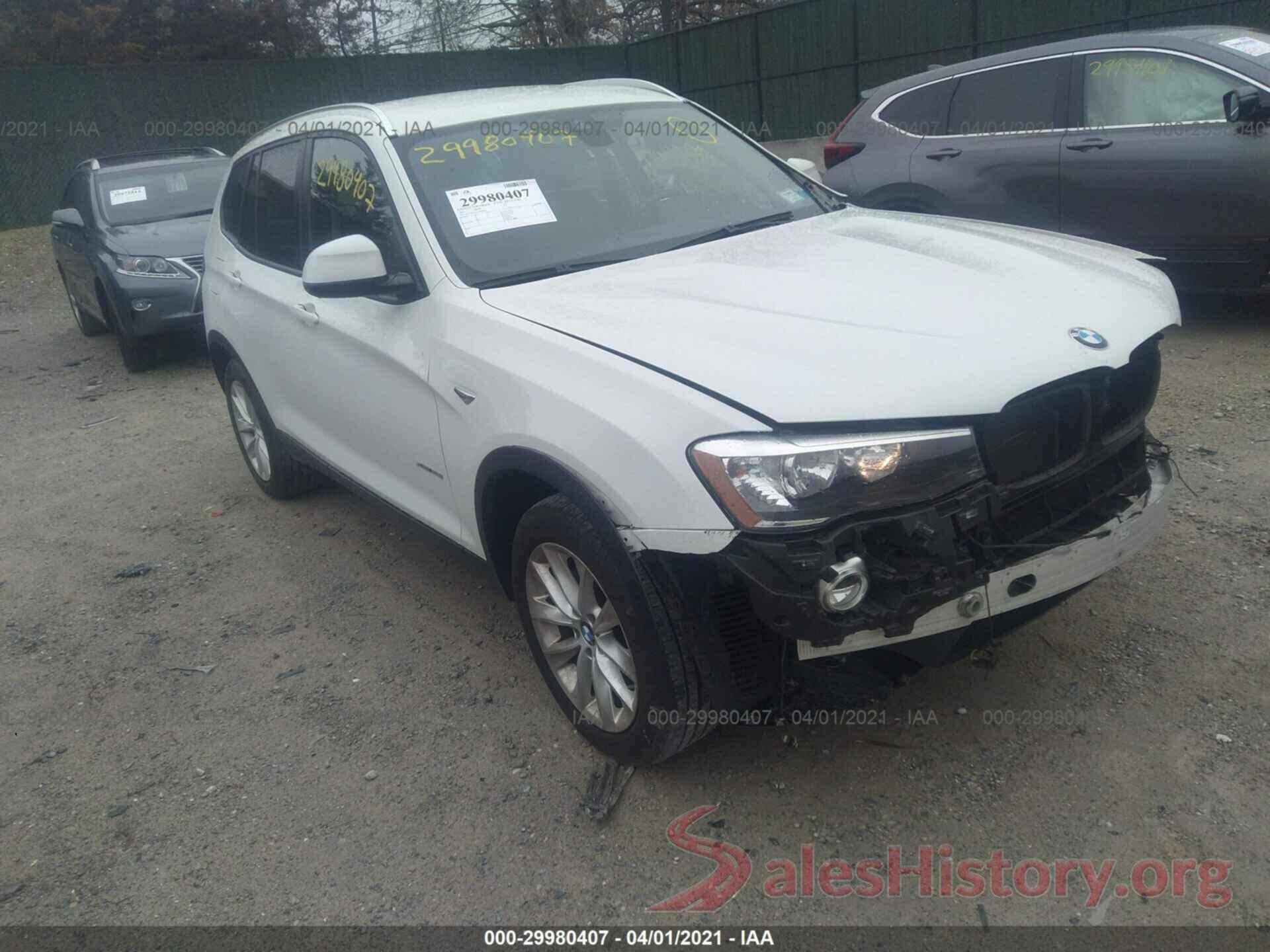 5UXWX9C55G0D64640 2016 BMW X3