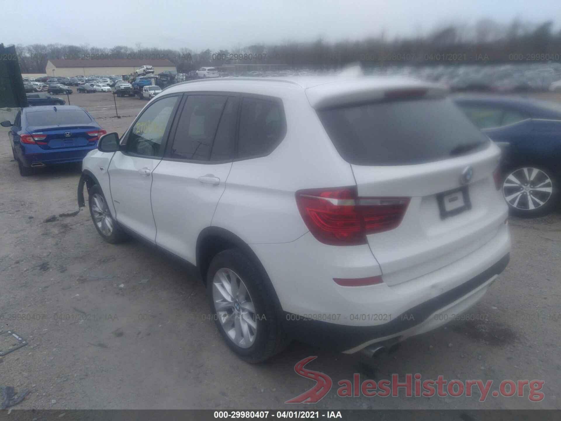 5UXWX9C55G0D64640 2016 BMW X3