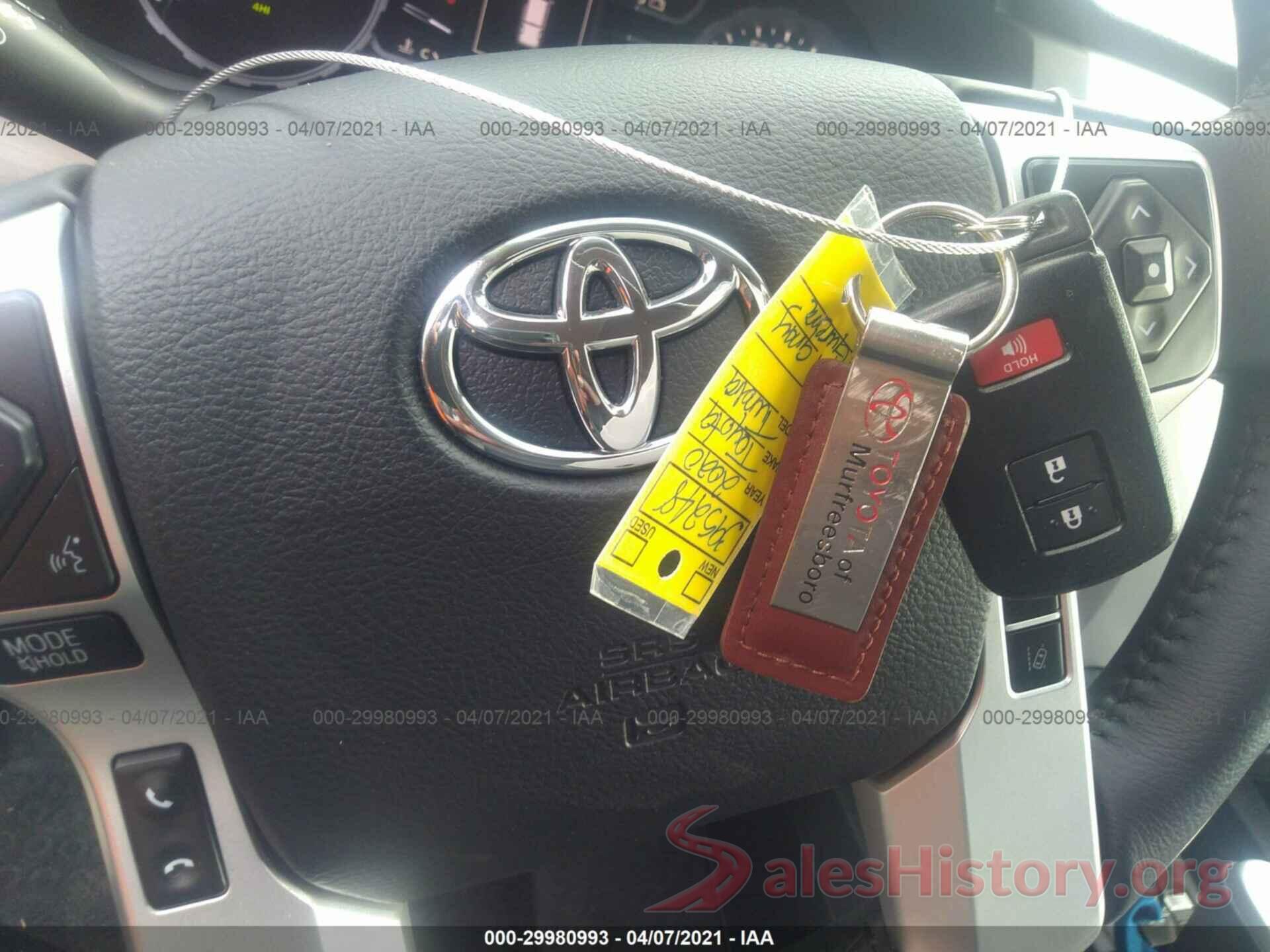 5TFHY5F16LX943806 2020 TOYOTA TUNDRA 4WD