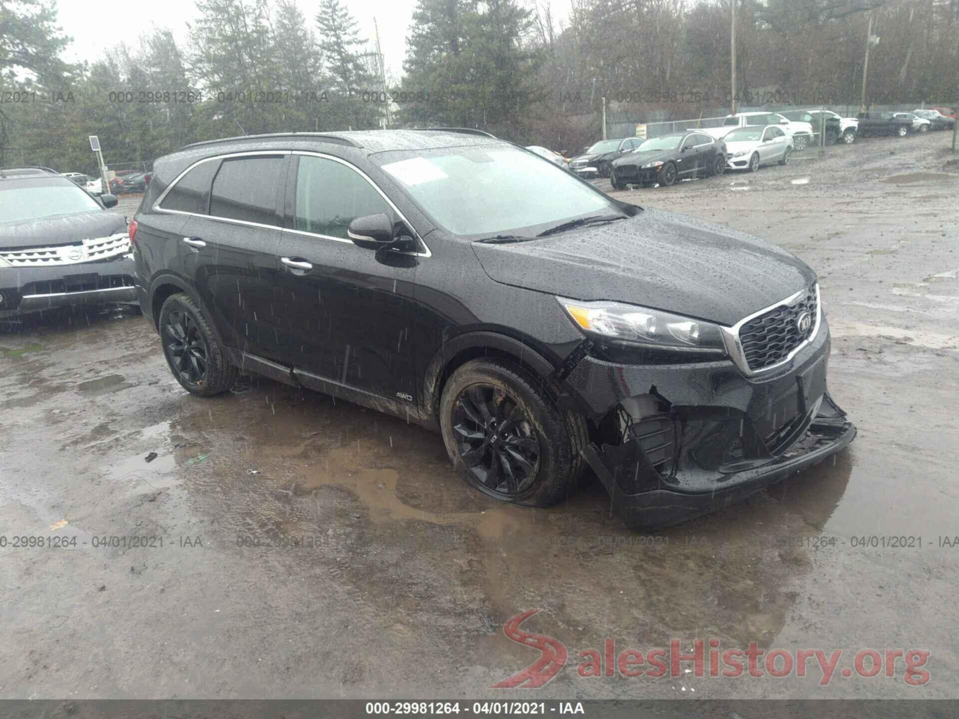 5XYPGDA55KG584520 2019 KIA SORENTO