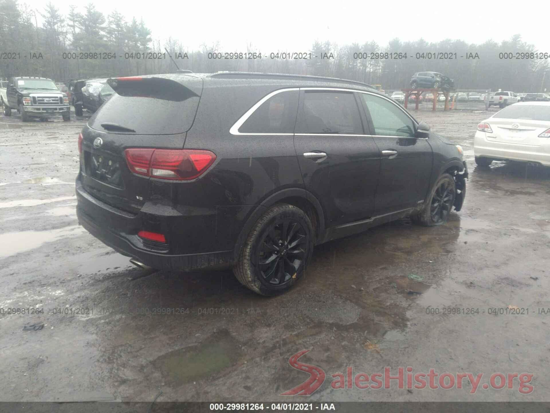 5XYPGDA55KG584520 2019 KIA SORENTO