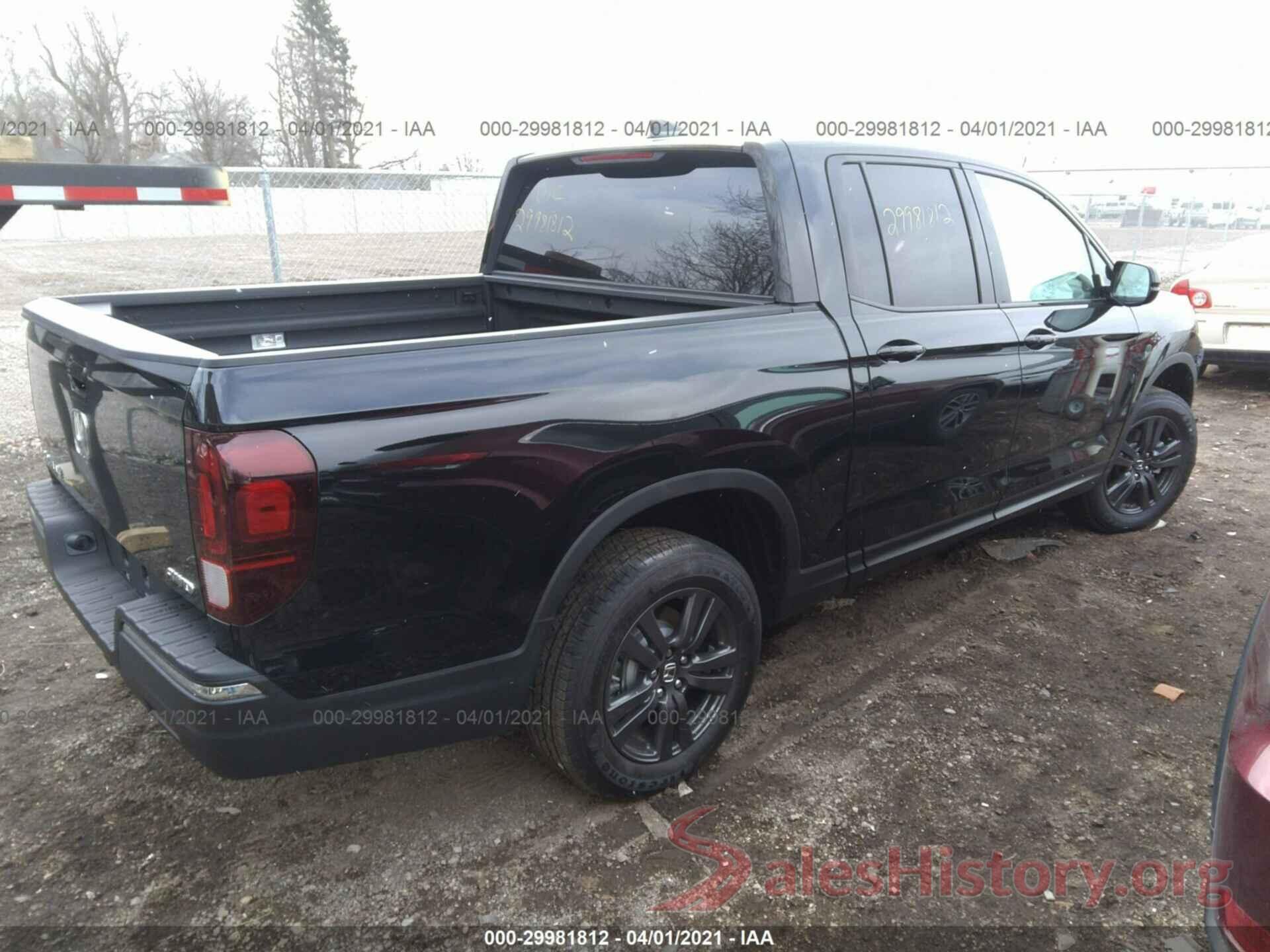 5FPYK3F1XLB030991 2020 HONDA RIDGELINE