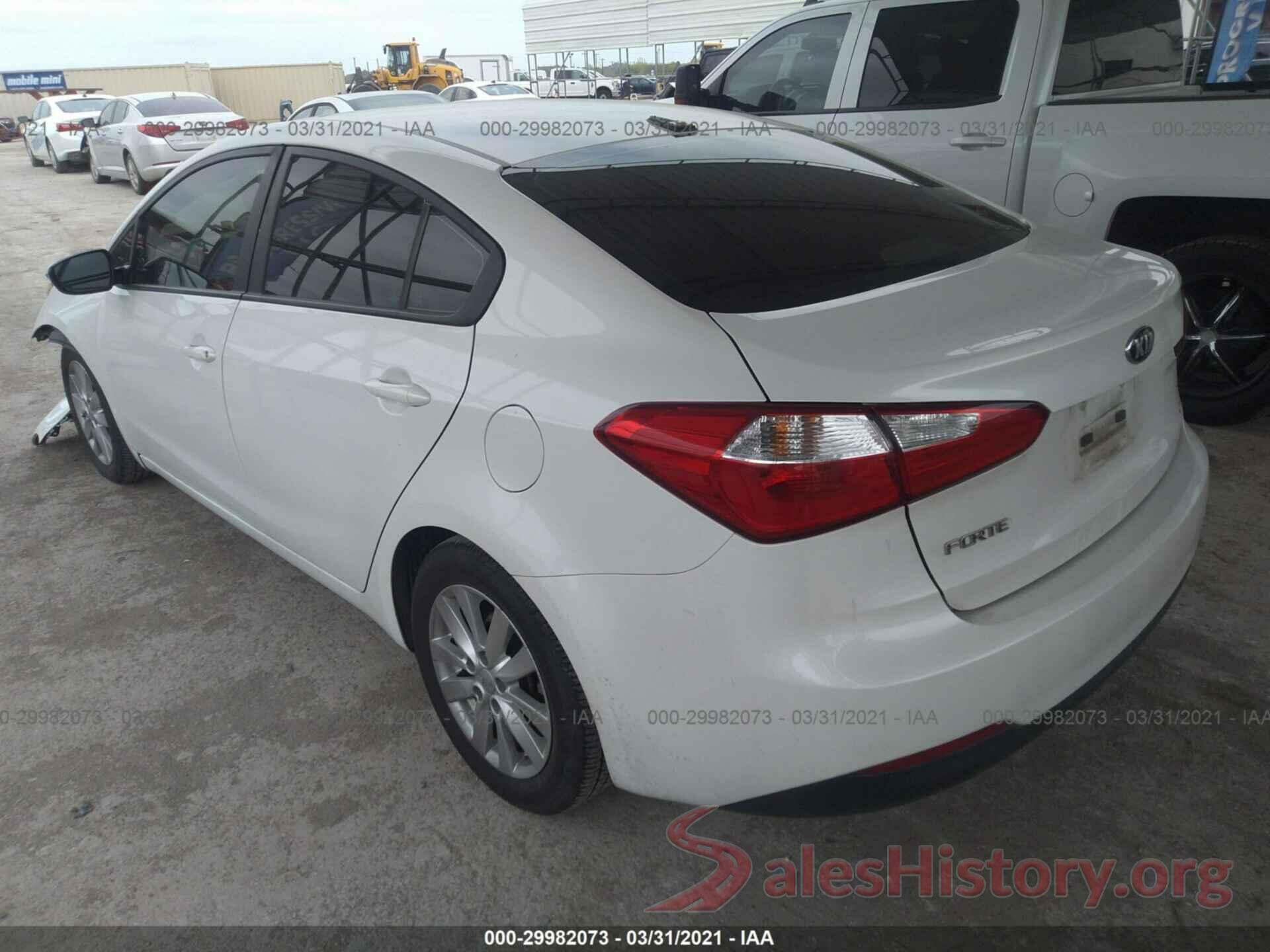 KNAFX4A65G5604976 2016 KIA FORTE