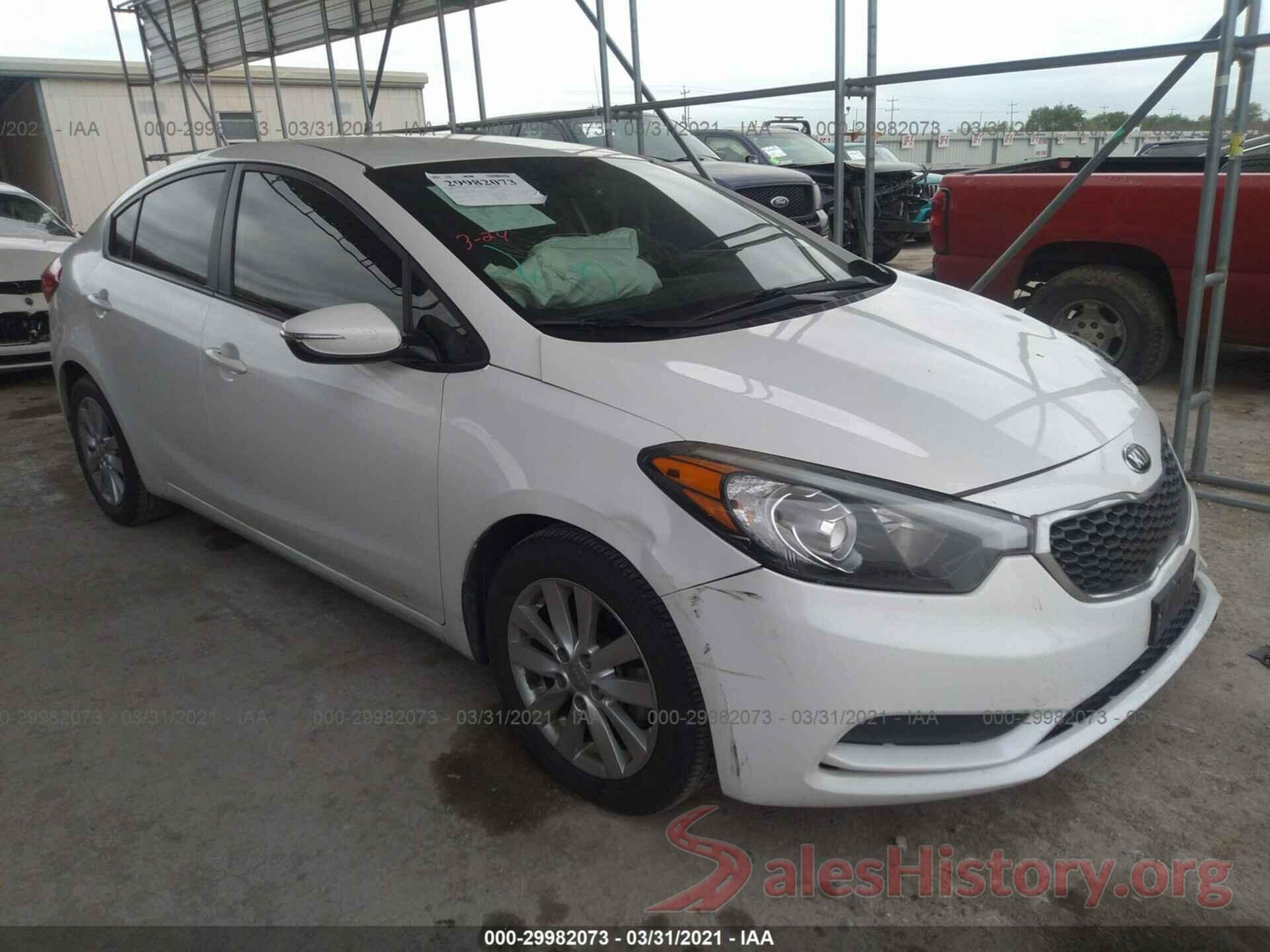 KNAFX4A65G5604976 2016 KIA FORTE