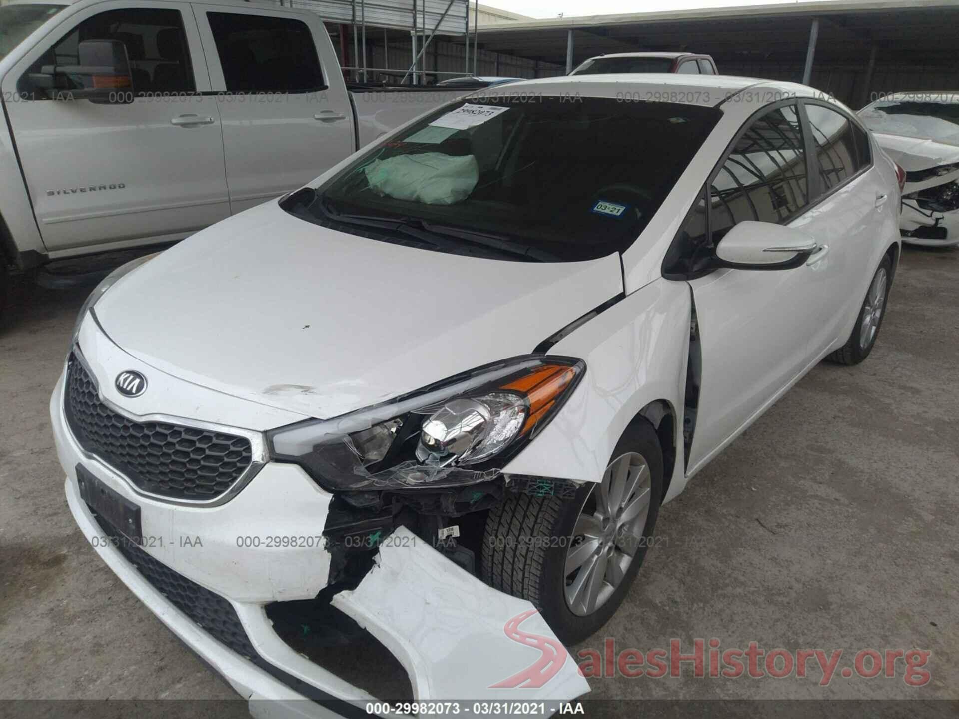 KNAFX4A65G5604976 2016 KIA FORTE