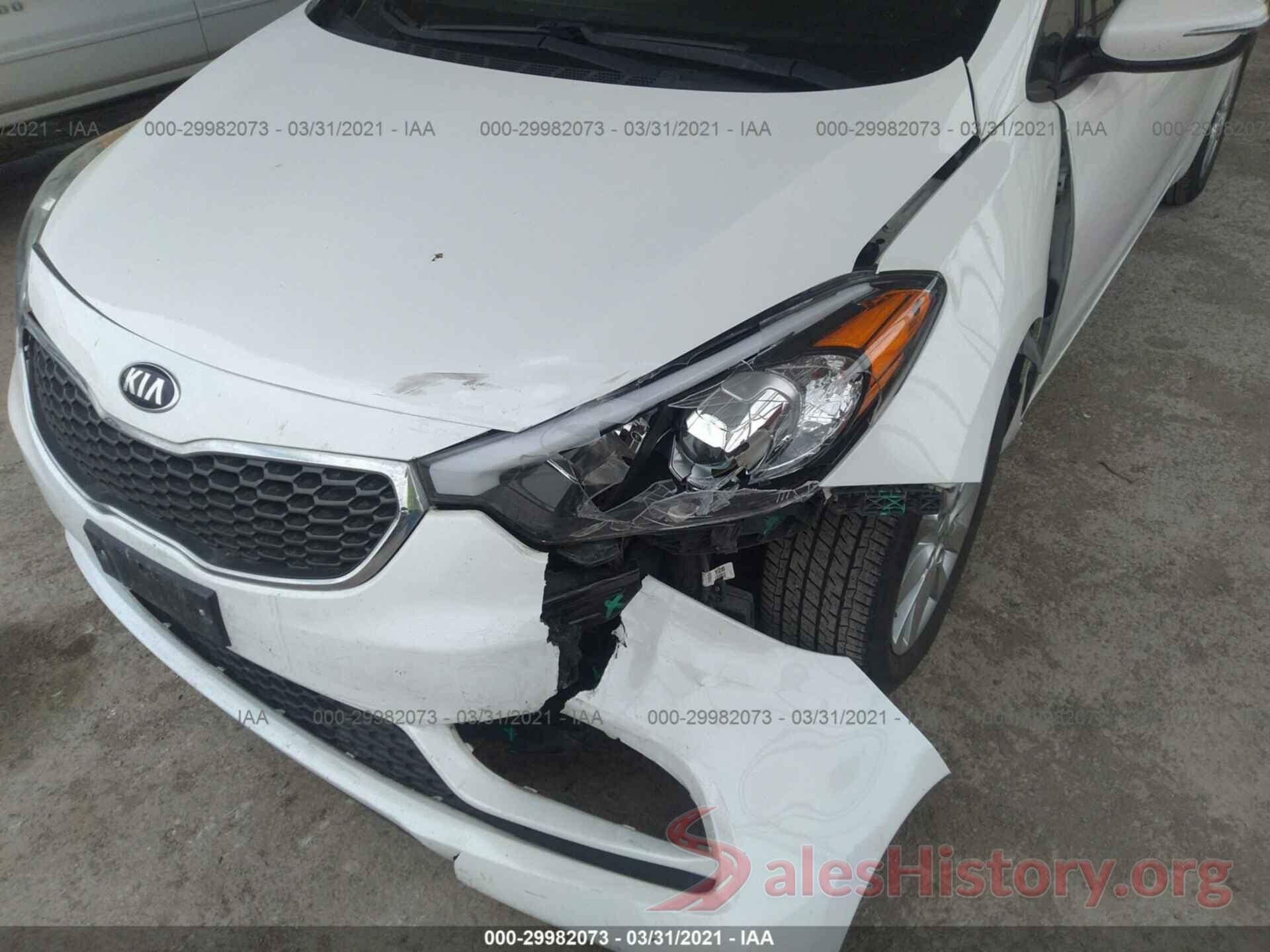 KNAFX4A65G5604976 2016 KIA FORTE