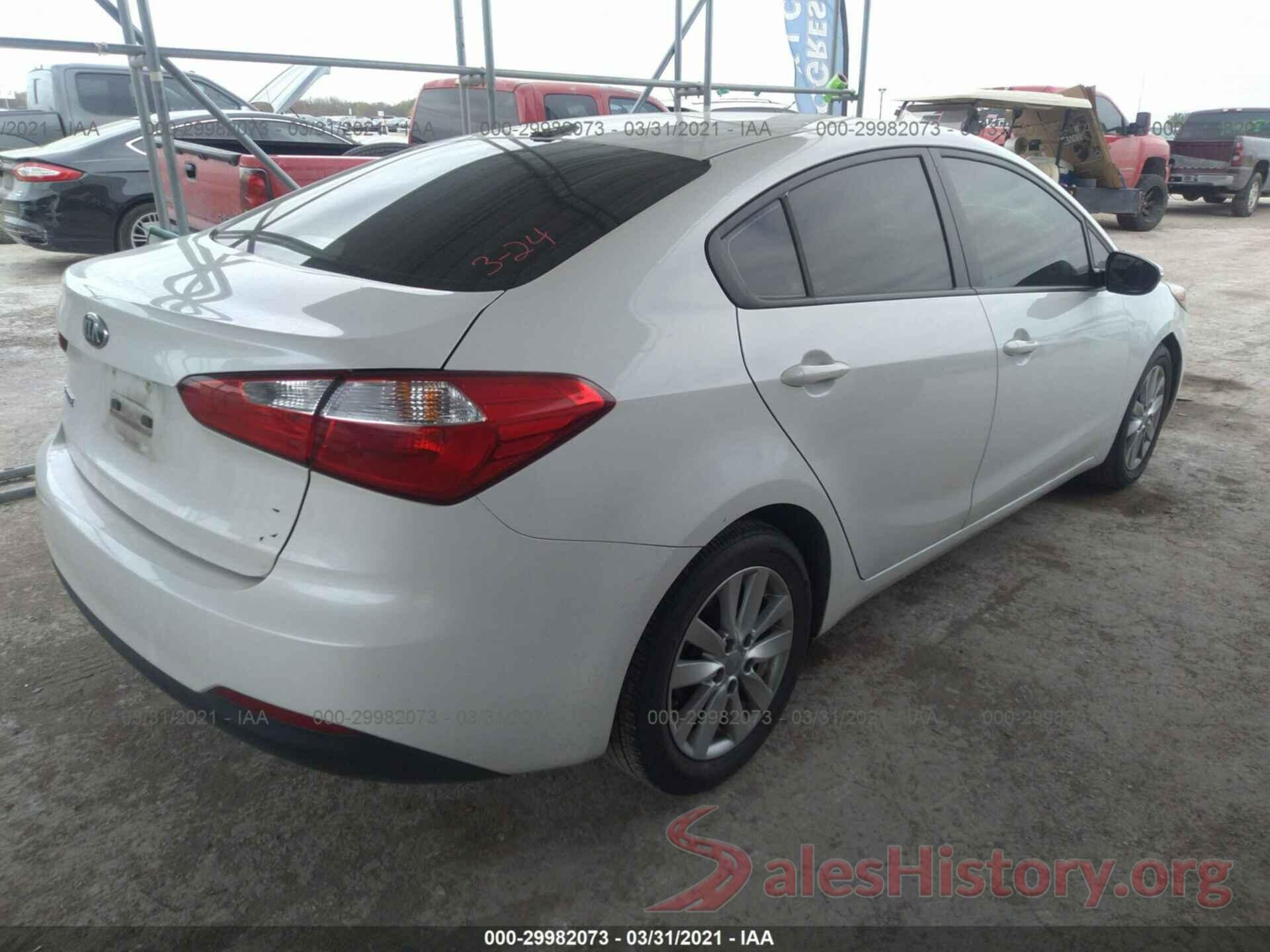 KNAFX4A65G5604976 2016 KIA FORTE