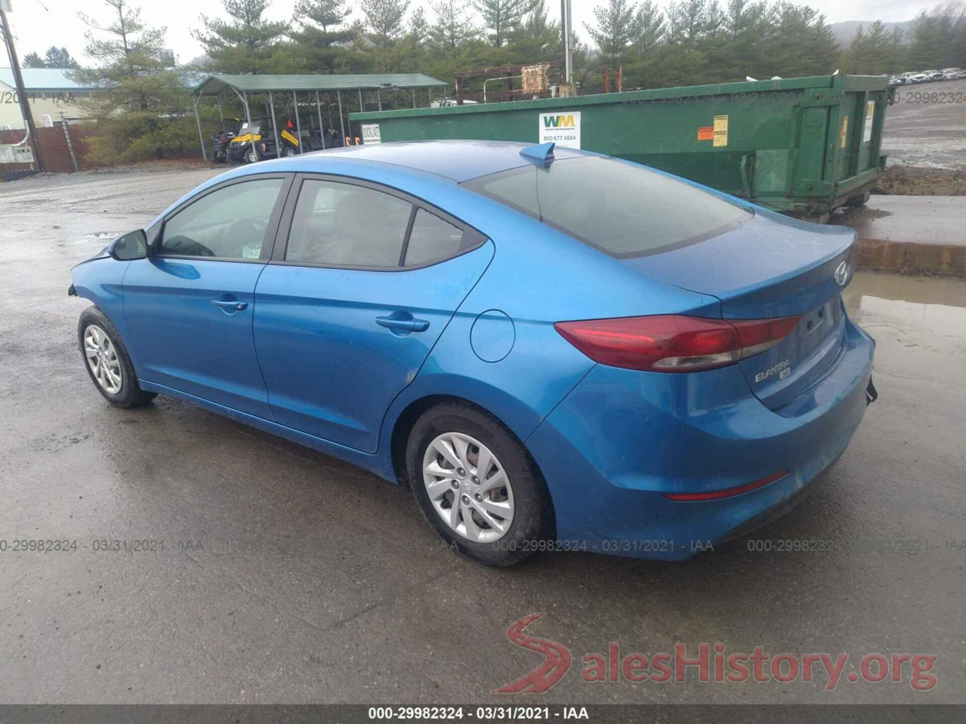 5NPD74LF8HH070574 2017 HYUNDAI ELANTRA