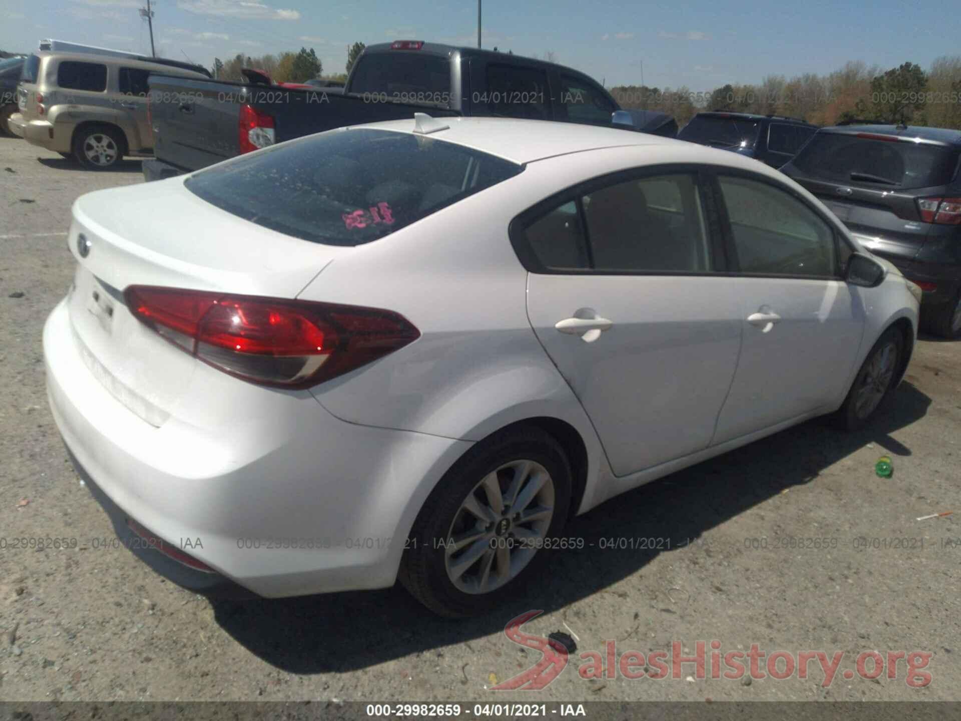 3KPFL4A71HE127346 2017 KIA FORTE