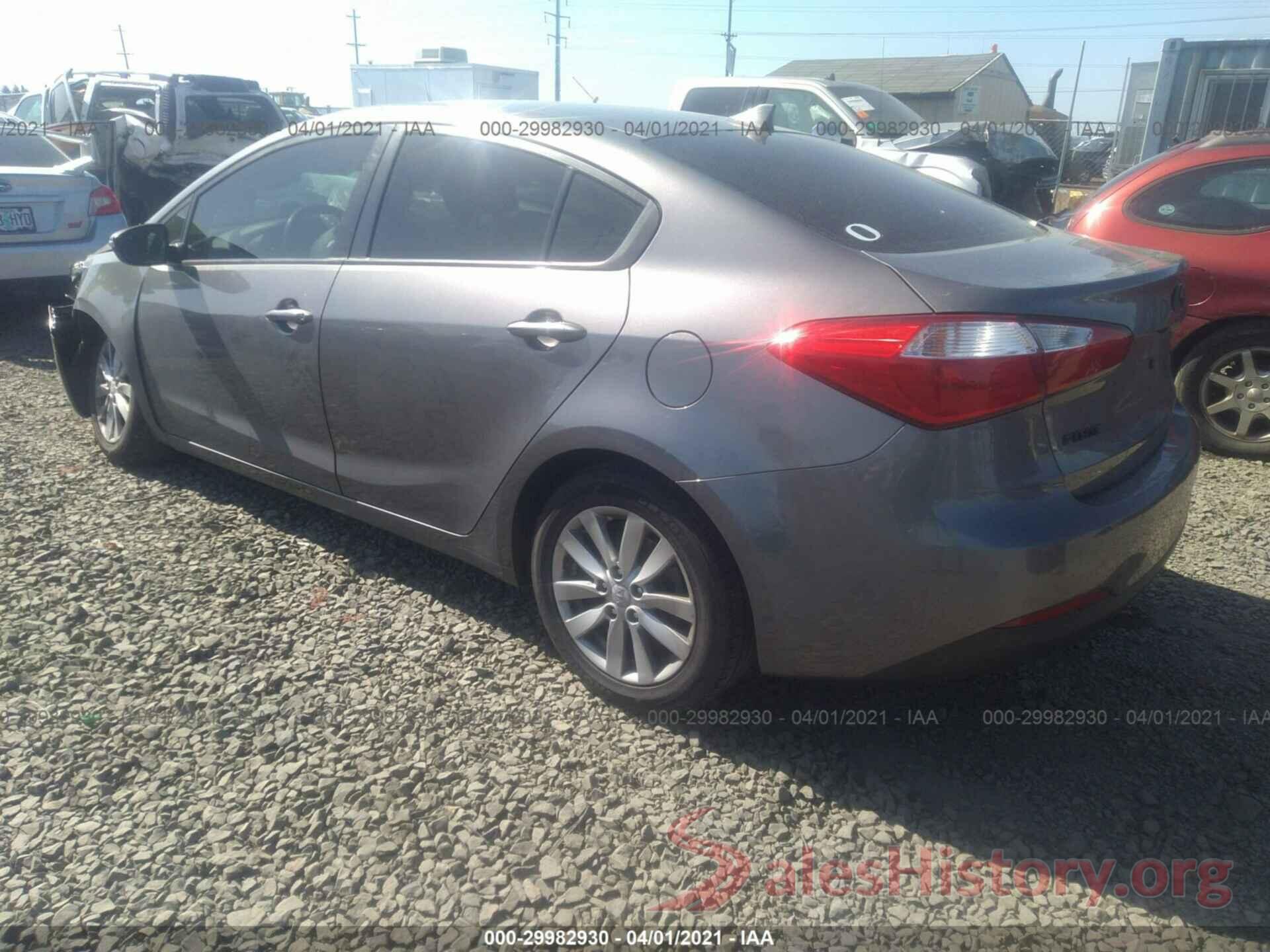 KNAFX4A64G5441771 2016 KIA FORTE