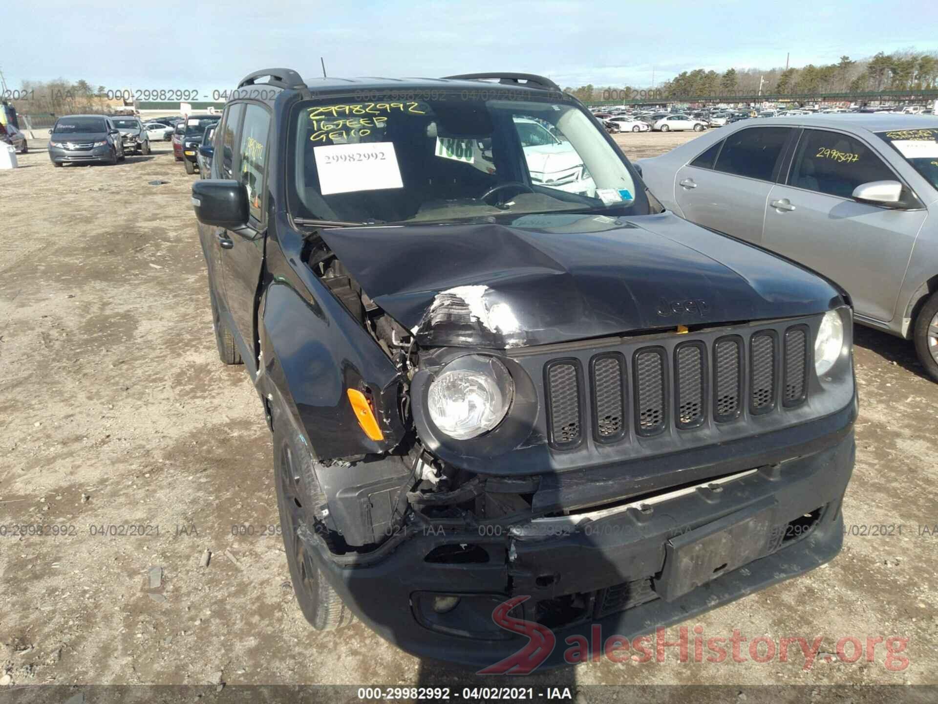 ZACCJBBT3GPC88582 2016 JEEP RENEGADE